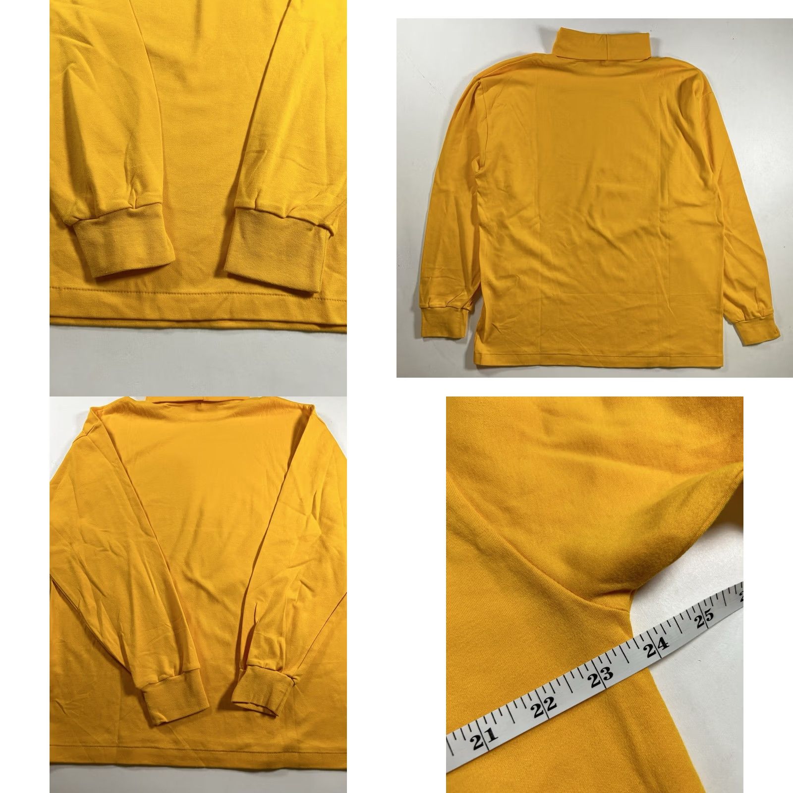 Gap VINTAGE GAP Turtleneck Shirt Golden Yellow Men’s XL Long Sleeve 90s Size US XL / EU 56 / 4 - 8 Thumbnail