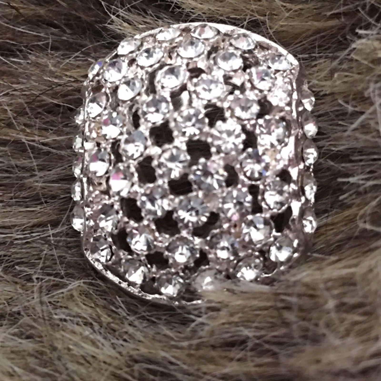 Vintage Vintage hollywood style rhinestone earrings Size ONE SIZE - 2 Thumbnail