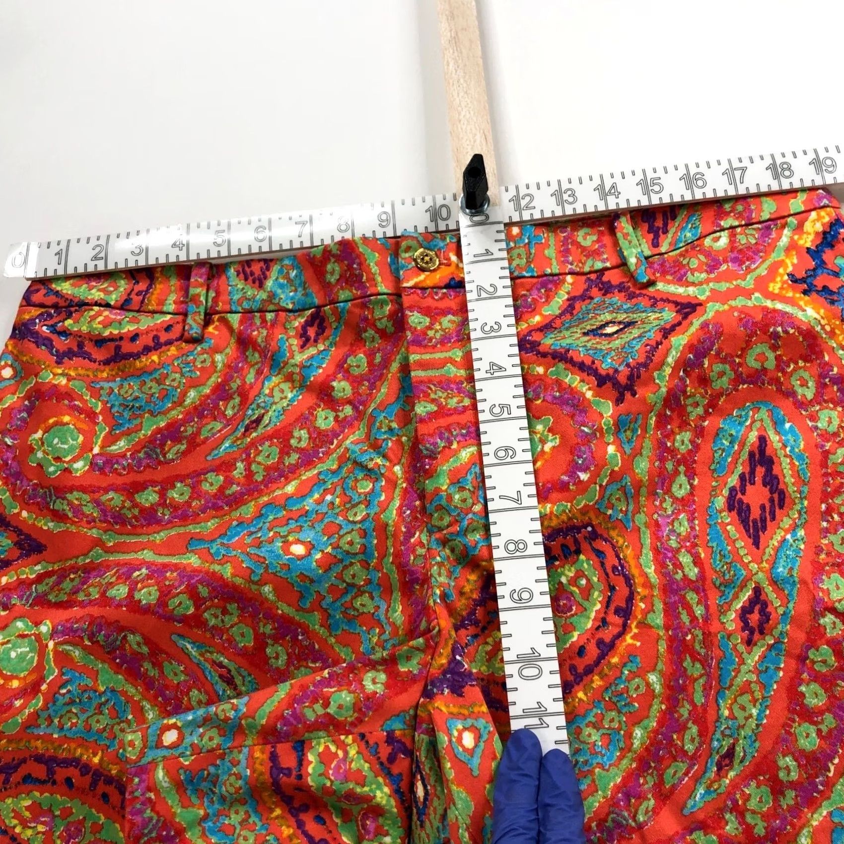 Ralph Lauren Lauren Ralph Lauren Bermuda Shorts Womens 16 Multicolor Geometric Print Stretch Casual Bermuda Shorts All Over Print 5 in Inseam Size 26" / US 2 / IT 38 - 4 Thumbnail