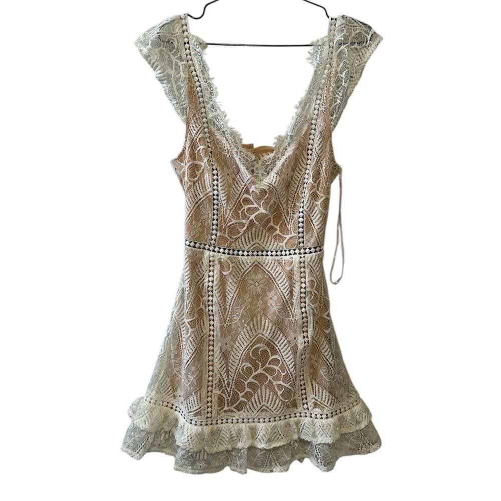 Designer Chic Chelsea Lace Overlay Dress Size S / US 4 / IT 40 - 1 Thumbnail