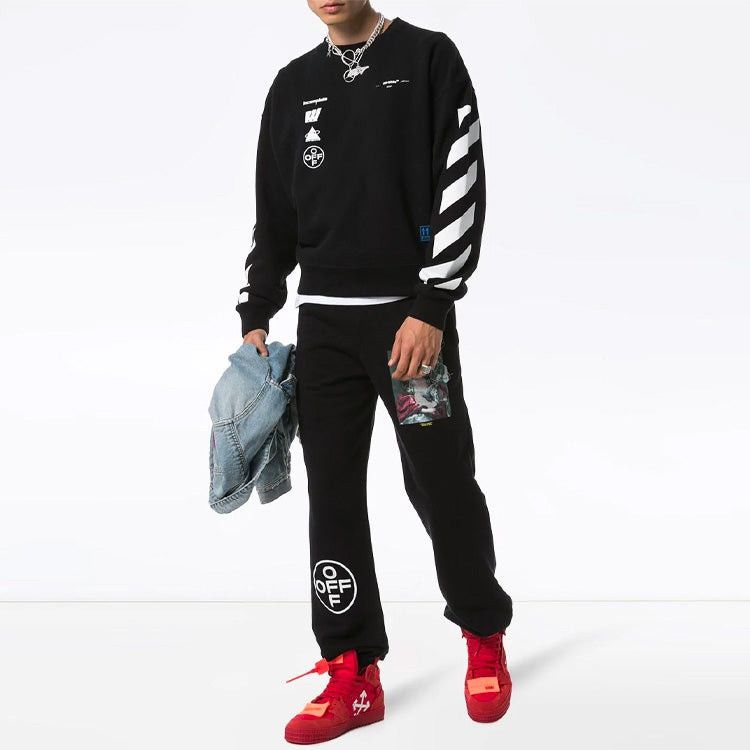 Off-White Black Mariana da Silva Logo Oversized Sweatshirt Size US M / EU 48-50 / 2 - 4 Thumbnail