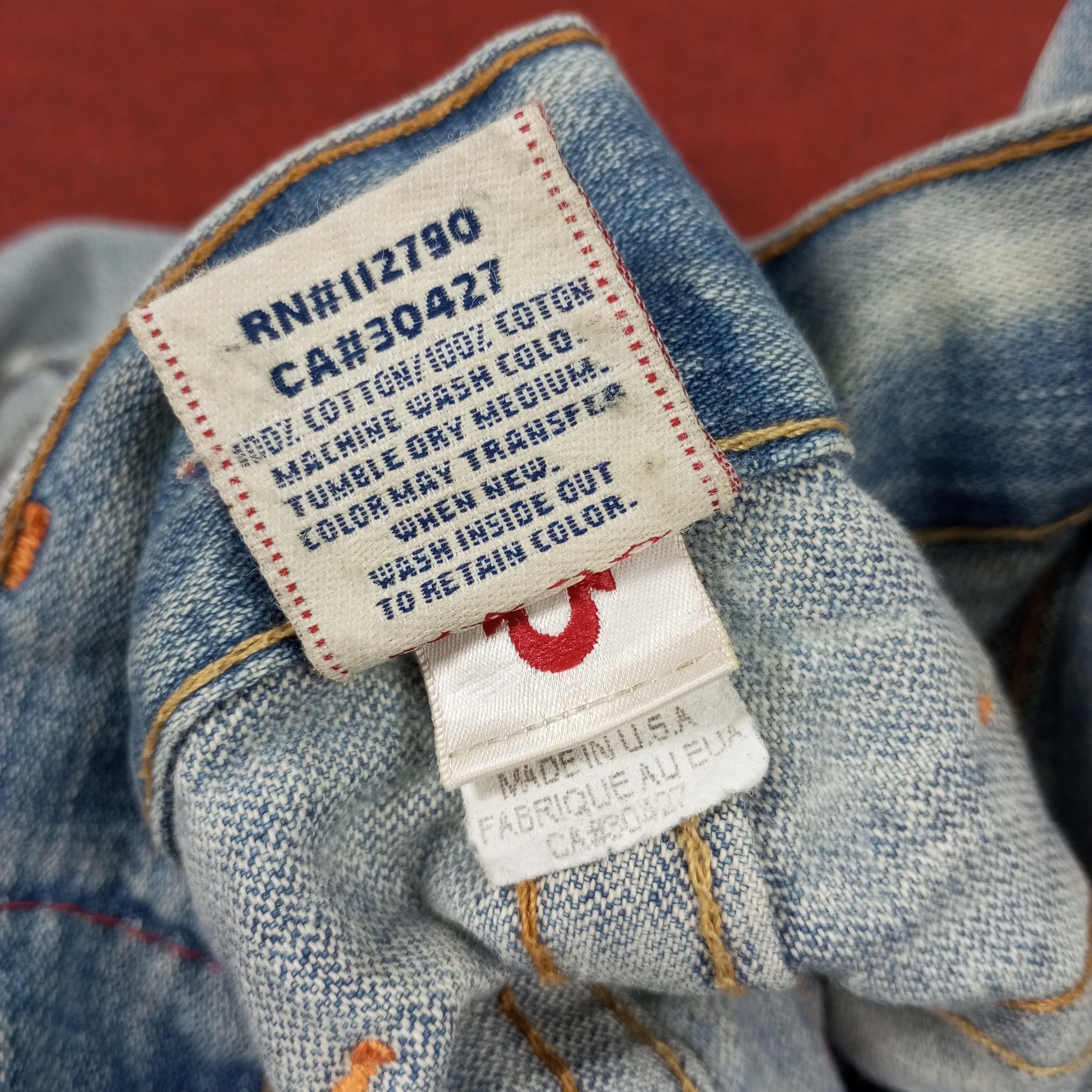 True Religion × Vintage True Religion World Tour Fashion Style Jeans Size US 33 - 14 Thumbnail