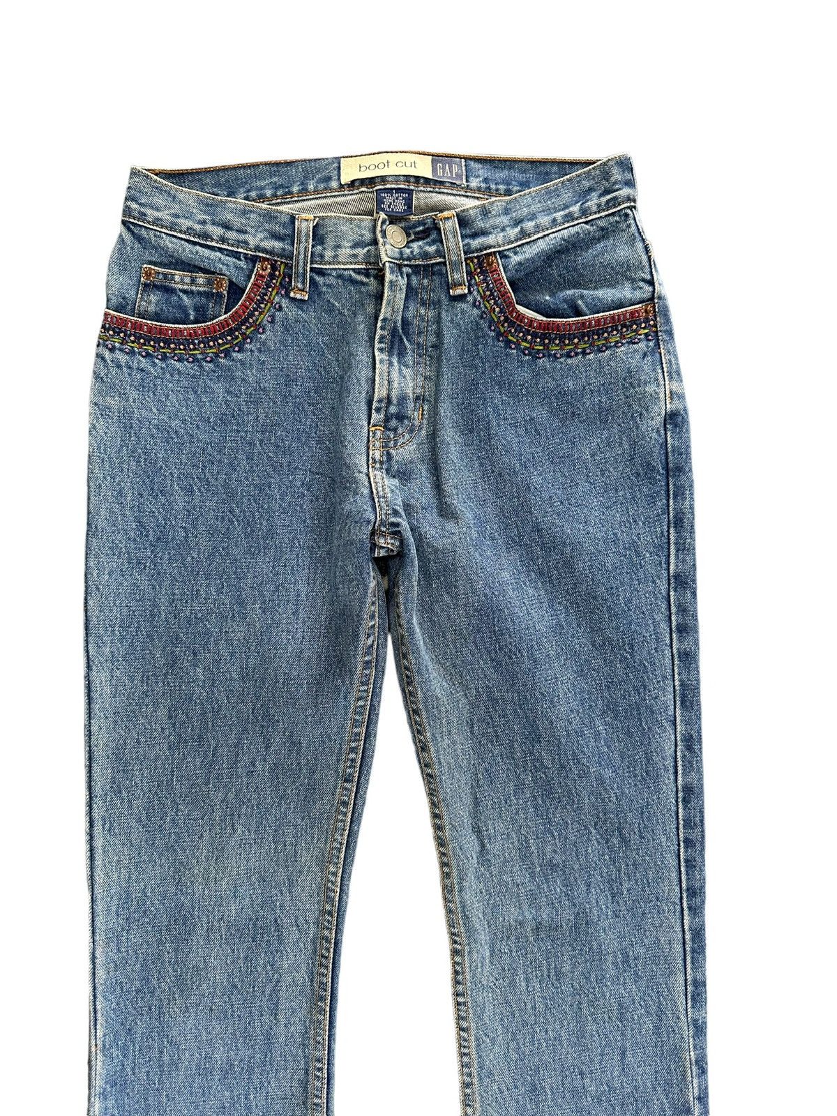 Vintage FW1999 GAP boot cut handcrafted sashiko denim Size US 28 / EU 44 - 3 Thumbnail