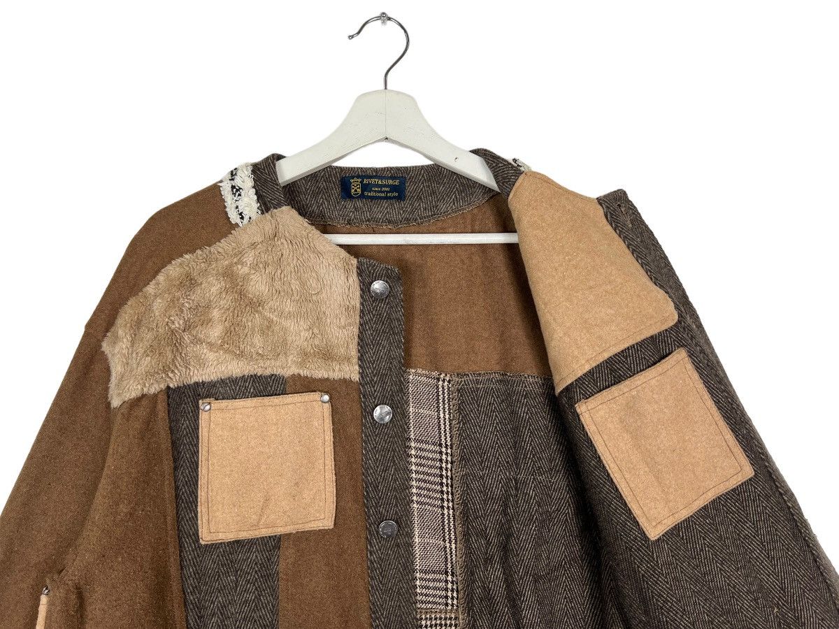 Japanese Brand 🔥 RIVET & SURGE PATCHWORK LESS COLAR Size US M / EU 48-50 / 2 - 10 Thumbnail