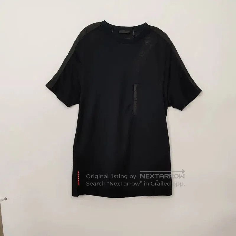 Prada Prada Black Cotton Men's T-shirt. Size US S / EU 44-46 / 1 - 1 Thumbnail