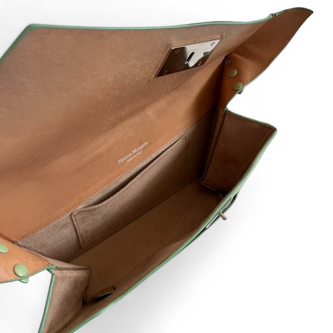 Maison Margiela Maison Martin Margiela - Galliano Snatched Handbag Olive Size ONE SIZE - 10 Thumbnail