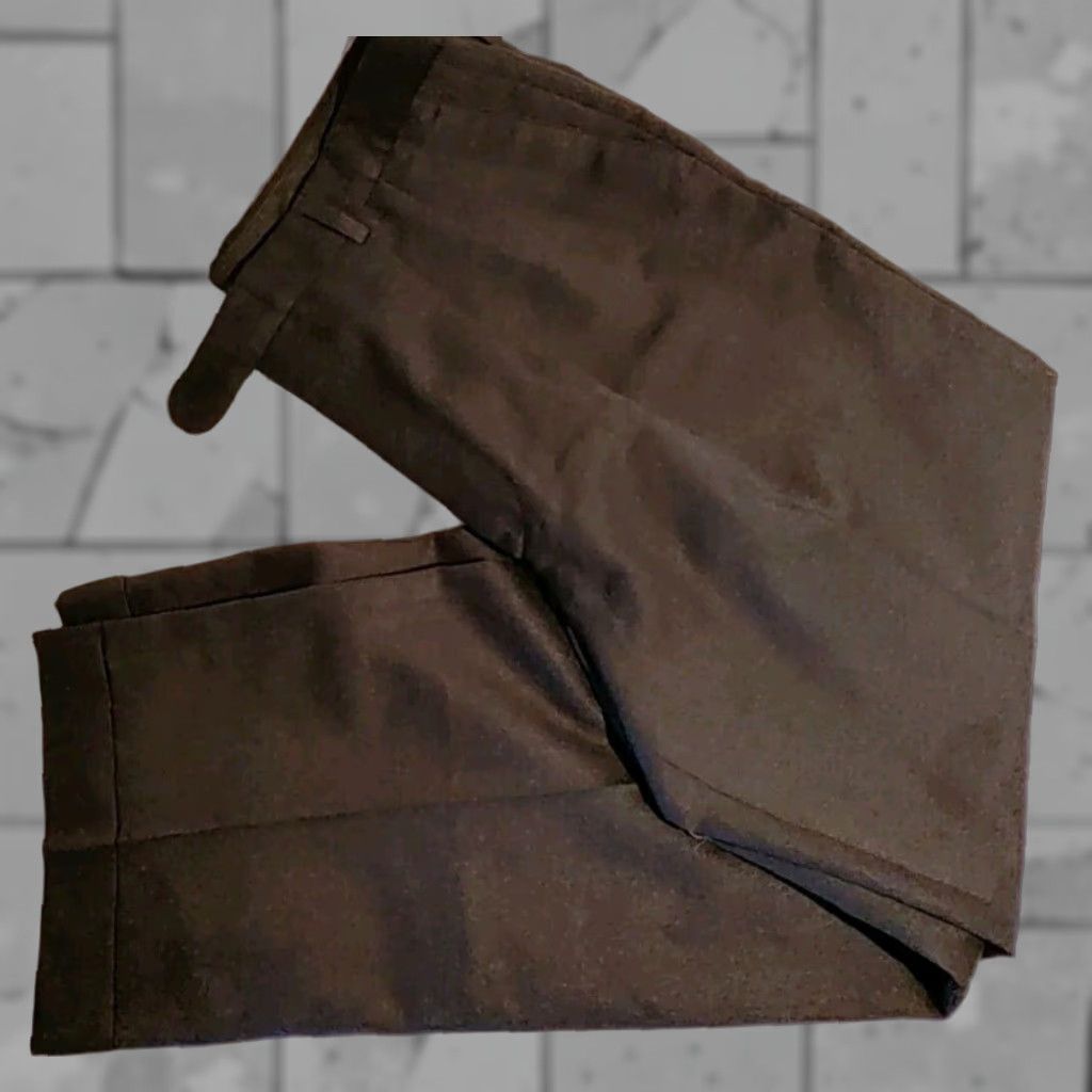 VINTAGE Linea Naturale Men's Dress Pants Wool Pleated Cuffed