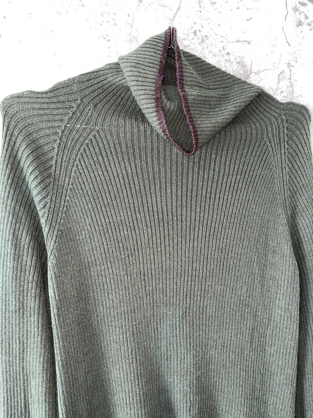 Yohji Yamamoto Y's Yohji Yamamoto Ribbed Turtleneck One-Piece Knit Size L / US 10 / IT 46 - 5 Thumbnail