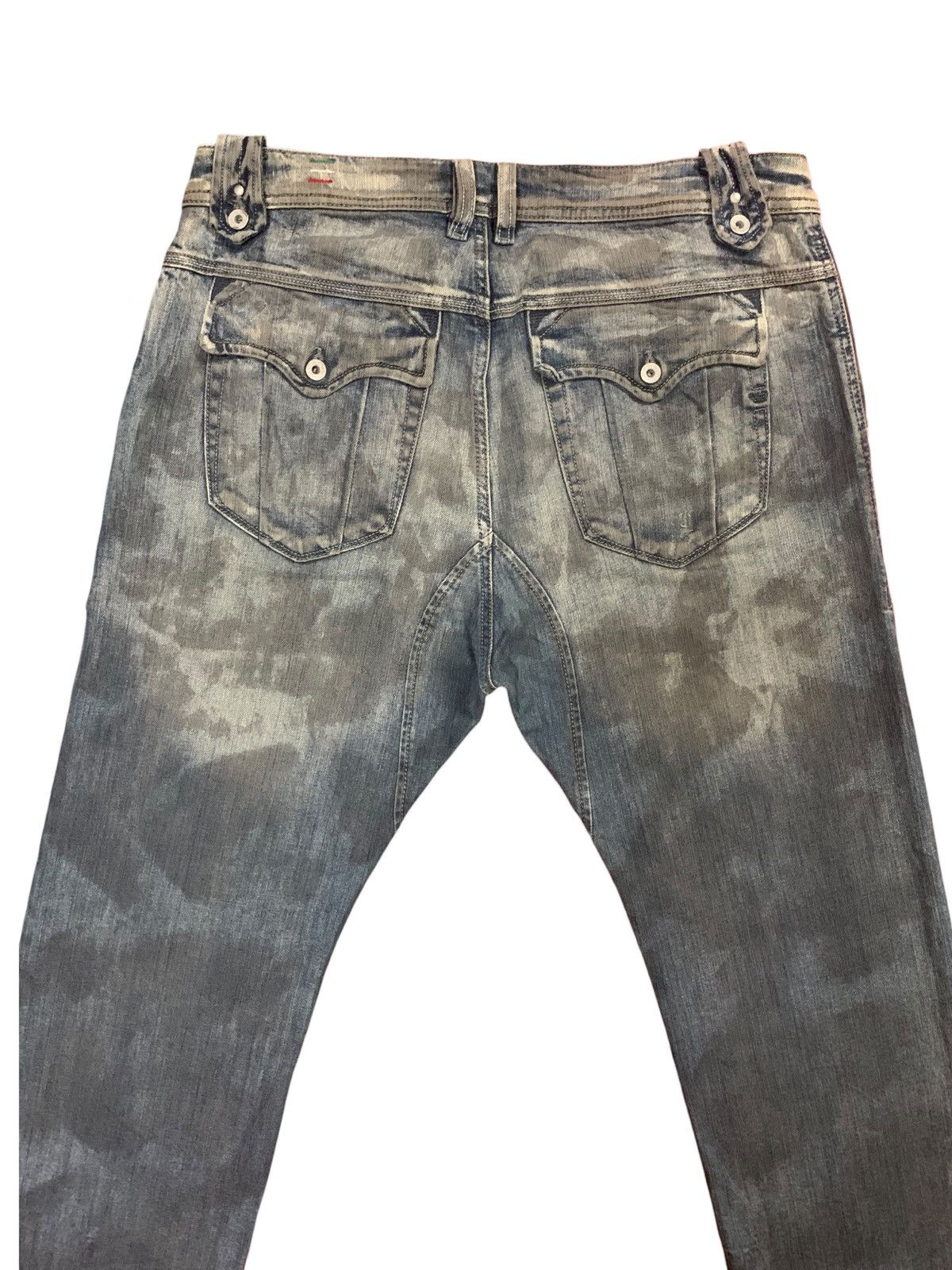 Diesel × Diesel Black Gold 🔥Rare🔥 Diesel ButtonFly Grey Mud Wash Jeans Size US 31 - 12 Thumbnail