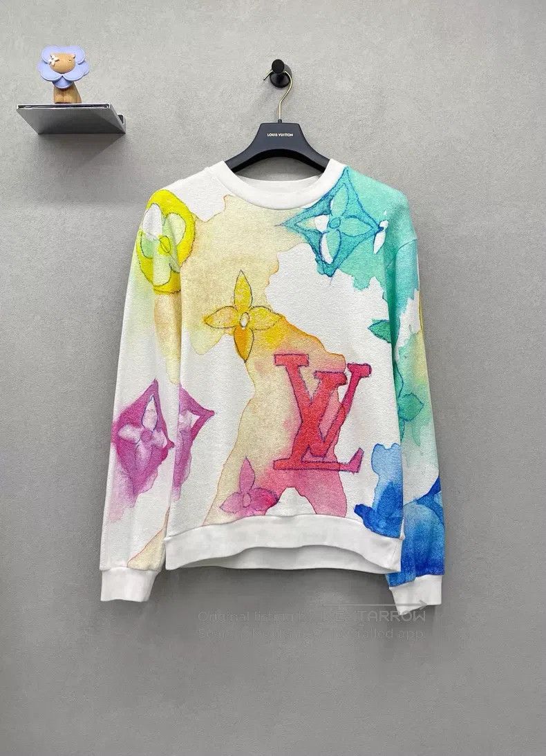 Louis Vuitton Louis Vuitton Ink printed sweatshirt Size US L / EU 52-54 / 3 - 1 Thumbnail