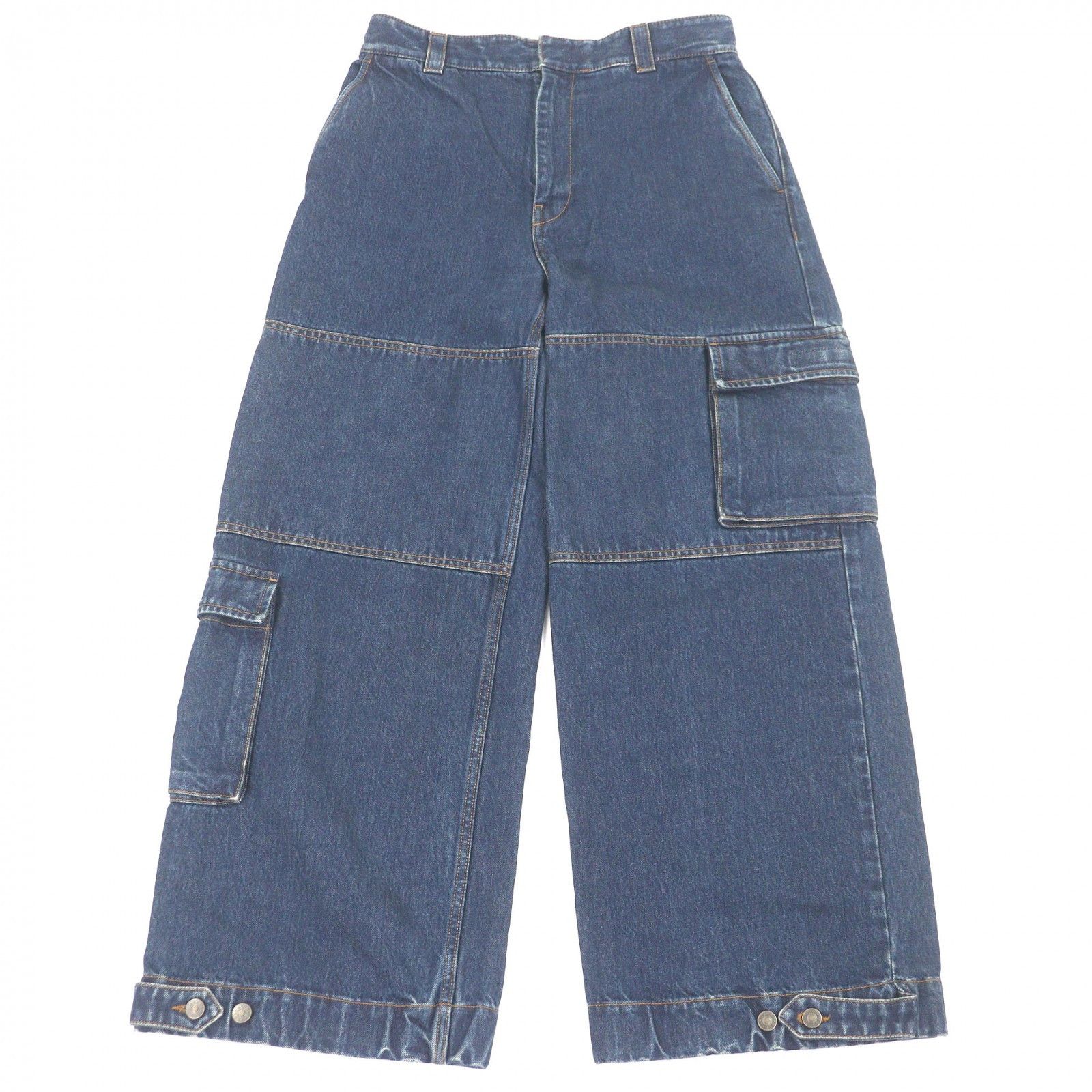 Gucci Gucci Gucci Cotton Denim Cargo Pants Textile Jeans DUTY FREE for USA Size ONE SIZE - 1 Thumbnail