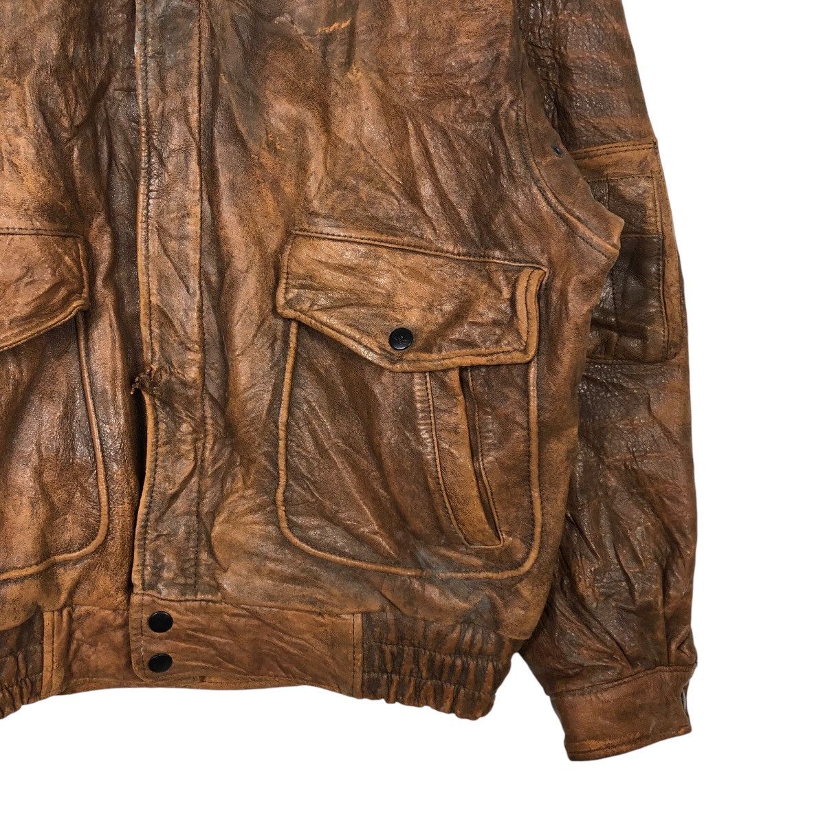 Japanese Brand 📌Vintage Genuine Leather Jacket Loldanthony Issey Miyake Size US M / EU 48-50 / 2 - 5 Thumbnail