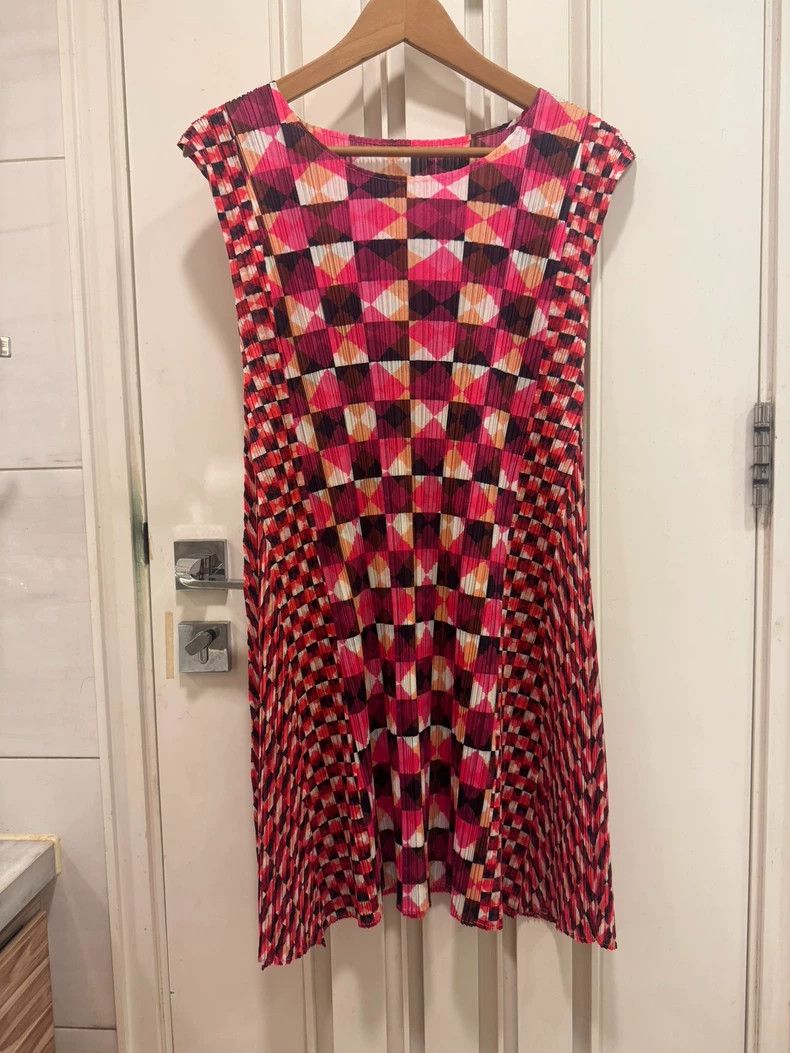 Issey Miyake Issey Miyake size:3 Mosaic dress Size S / US 4 / IT 40 - 1 Thumbnail