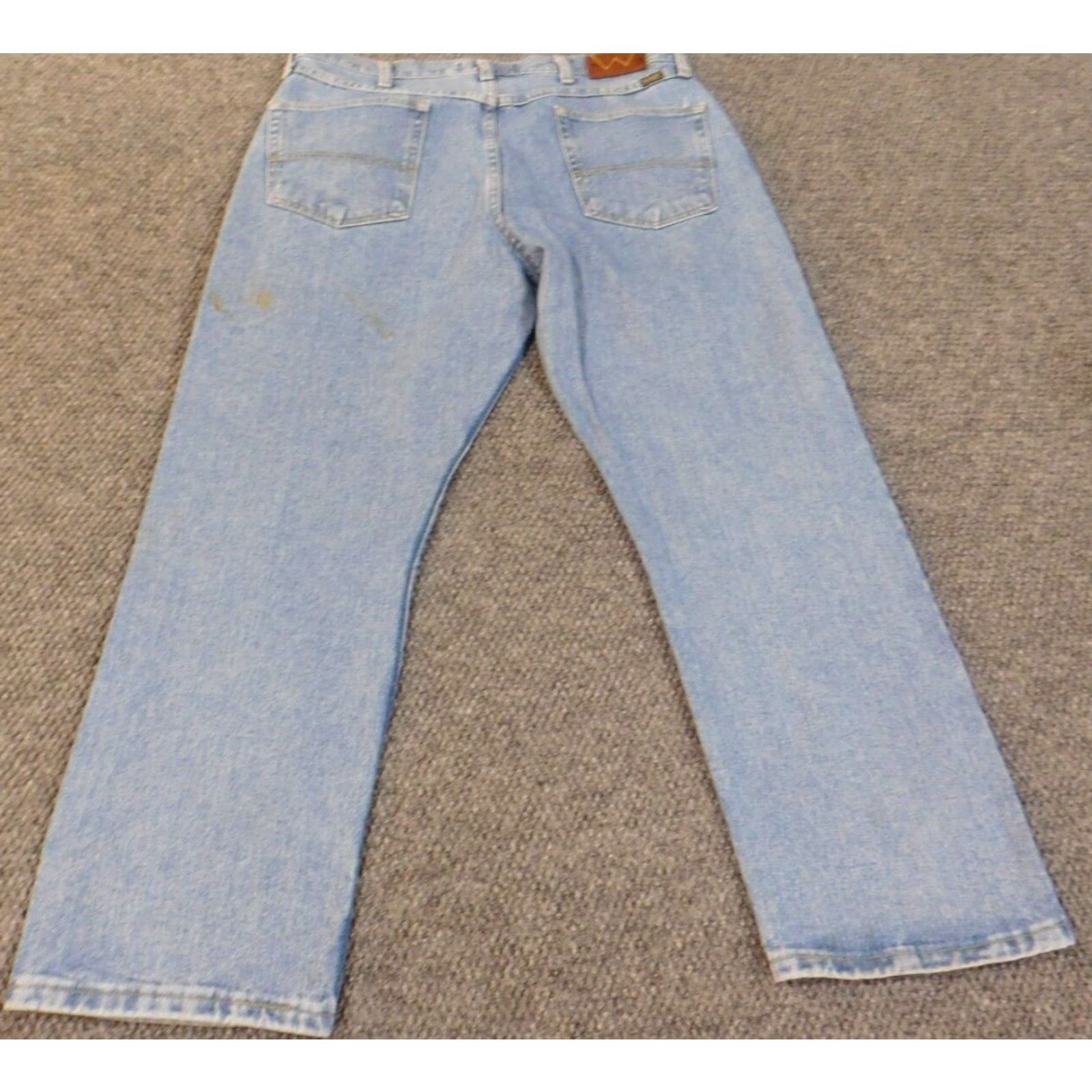 Wrangler Wrangler Jeans Mens 36x29 Blue Premium Wash Straight Vintage MGW20 Workwear Size US 36 / EU 52 - 7 Thumbnail