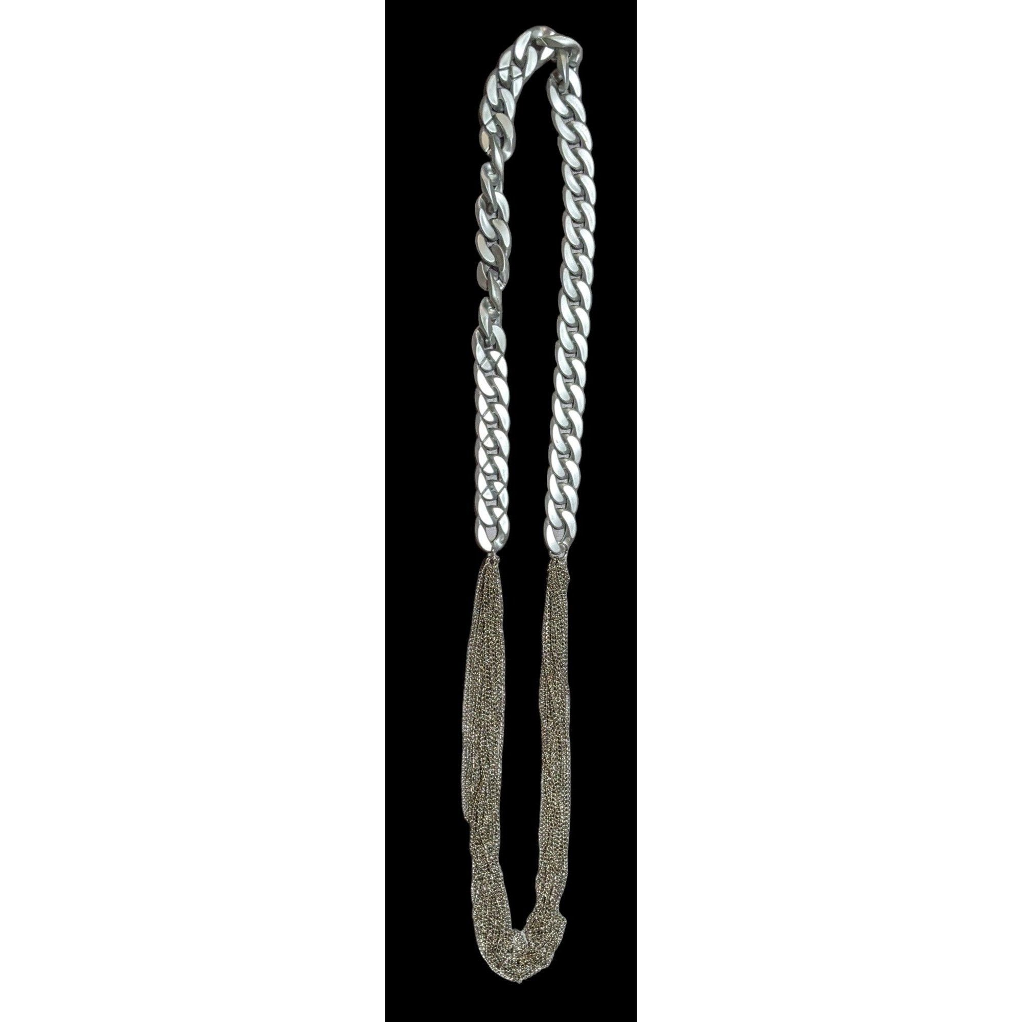 Other Silver Chain Costume Statement Necklace Size ONE SIZE - 1 Thumbnail