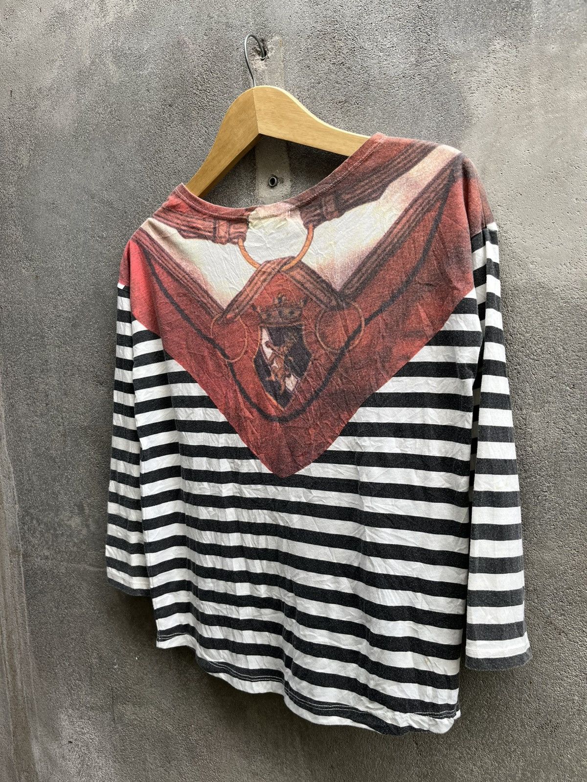 Jean Paul Gaultier × Y/Project JEANASIS Scarf Stripe Tee – Japan Designer Size US XS / EU 42 / 0 - 10 Thumbnail