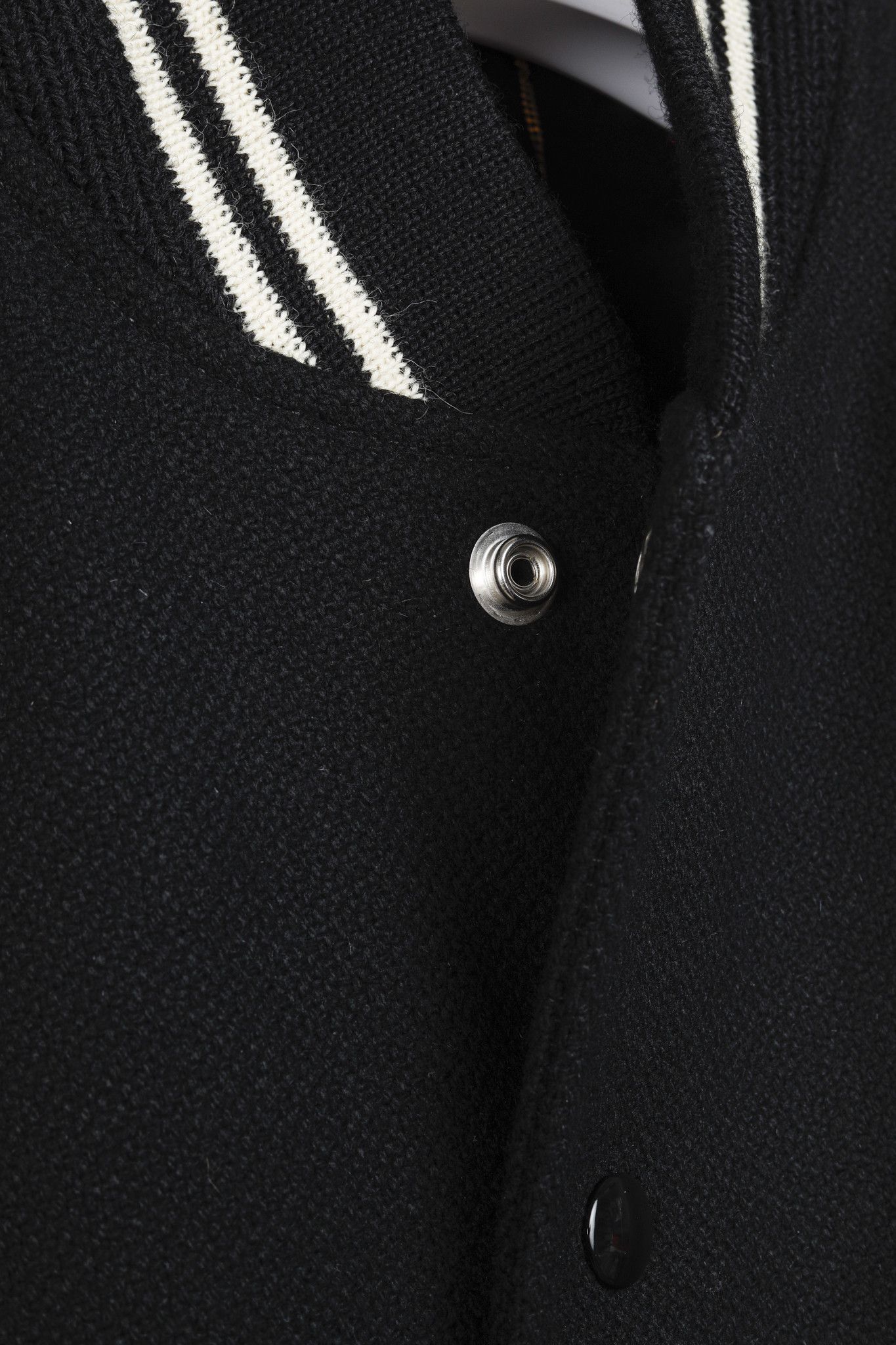 Yves Saint Laurent Saint Laurent Teddy Varsity Black White Jacket Size S / US 4 / IT 40 - 10 Thumbnail