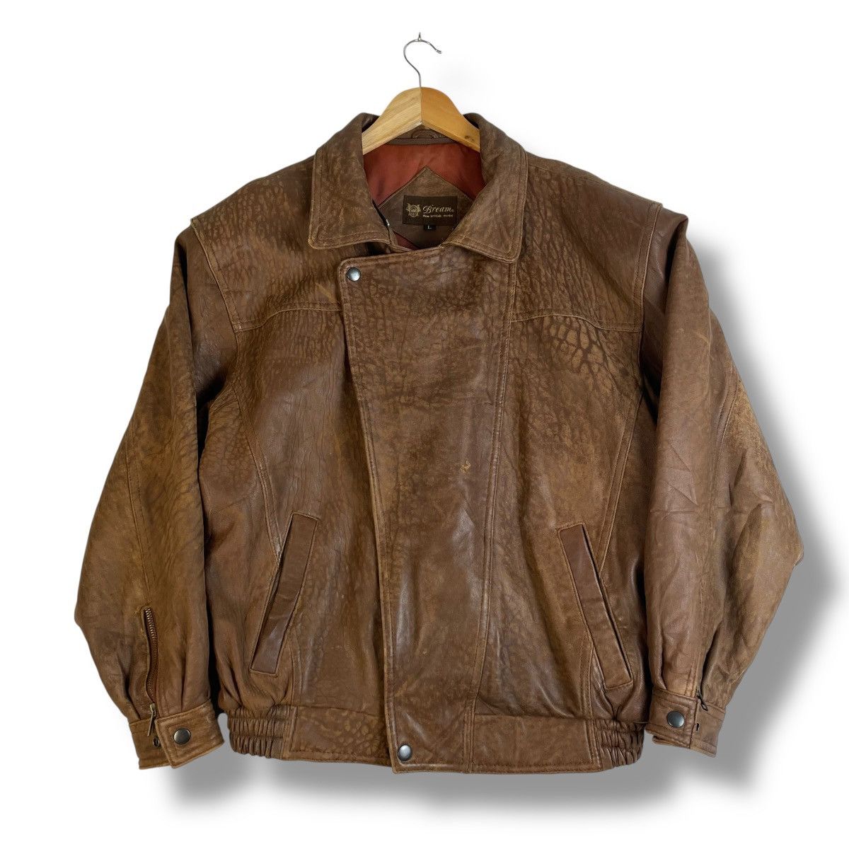 Issey Miyake VINTAGE BREAM NEW ZEALAND LAMB LEATHER JACKET Size US L / EU 52-54 / 3 - 1 Thumbnail