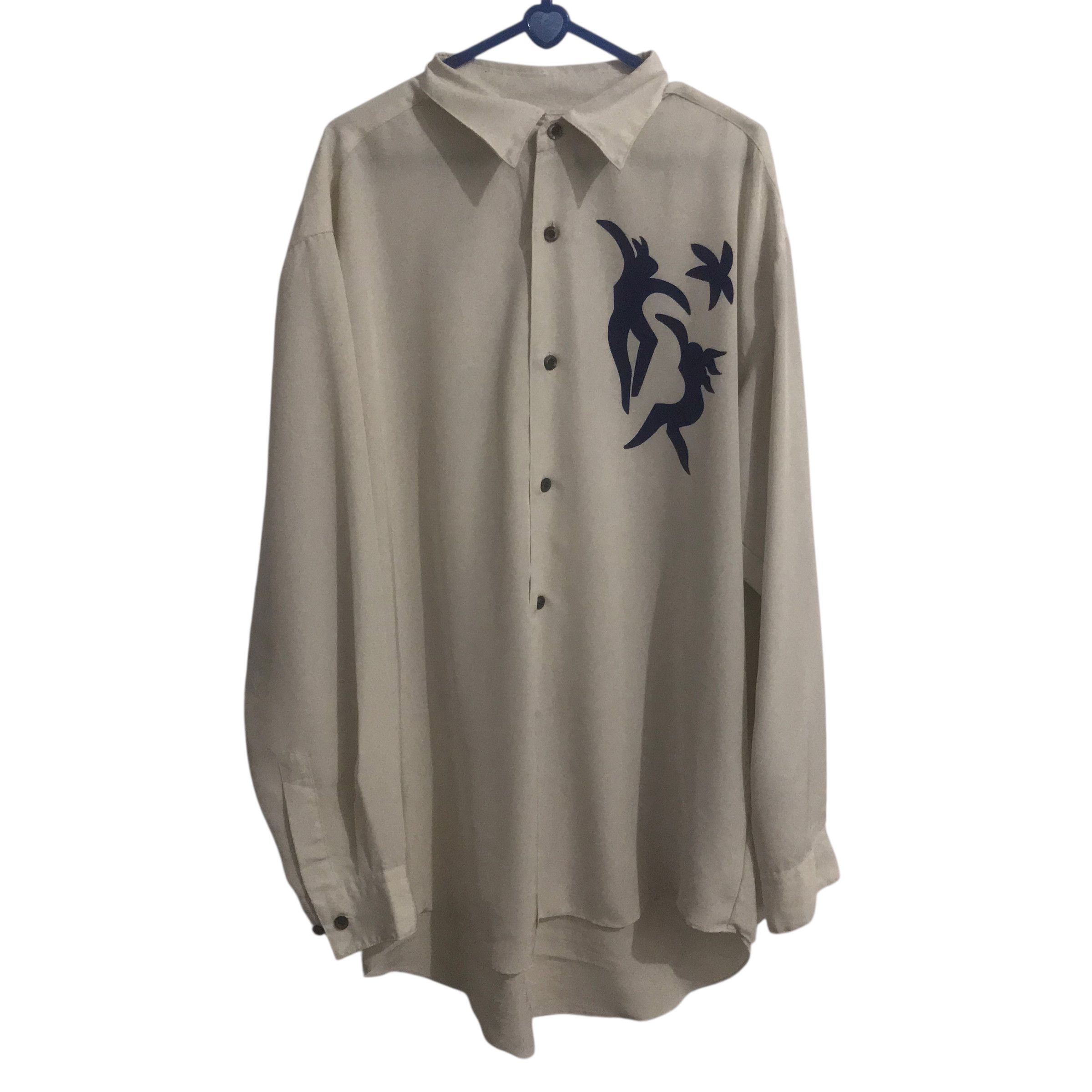 Japanese Brand Vtg hanae mori japanese designer silk shirt Size US M / EU 48-50 / 2 - 3 Thumbnail