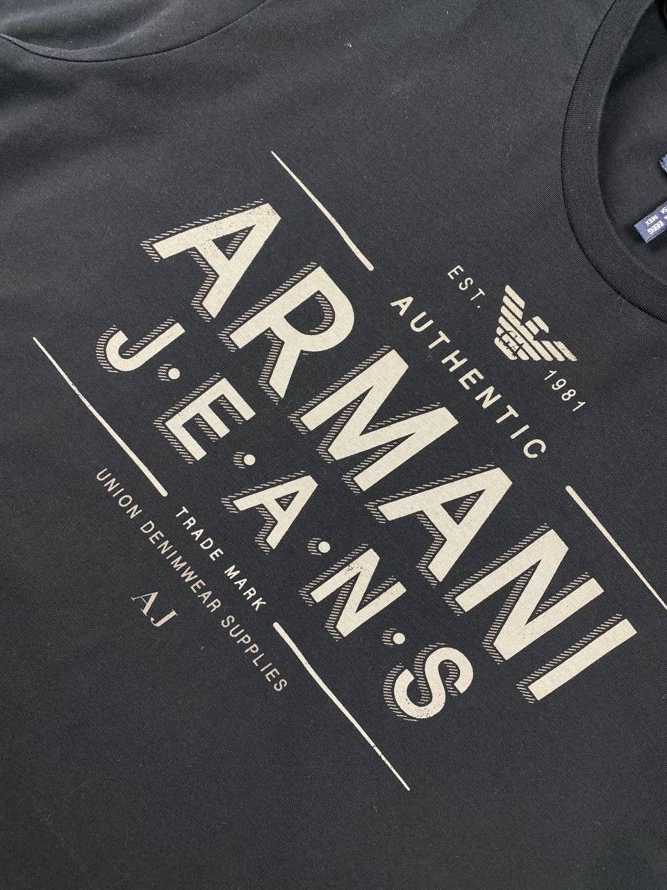 Armani Armani Jeans T Shirt Big Logo Size US XXL / EU 58 / 5 - 3 Thumbnail