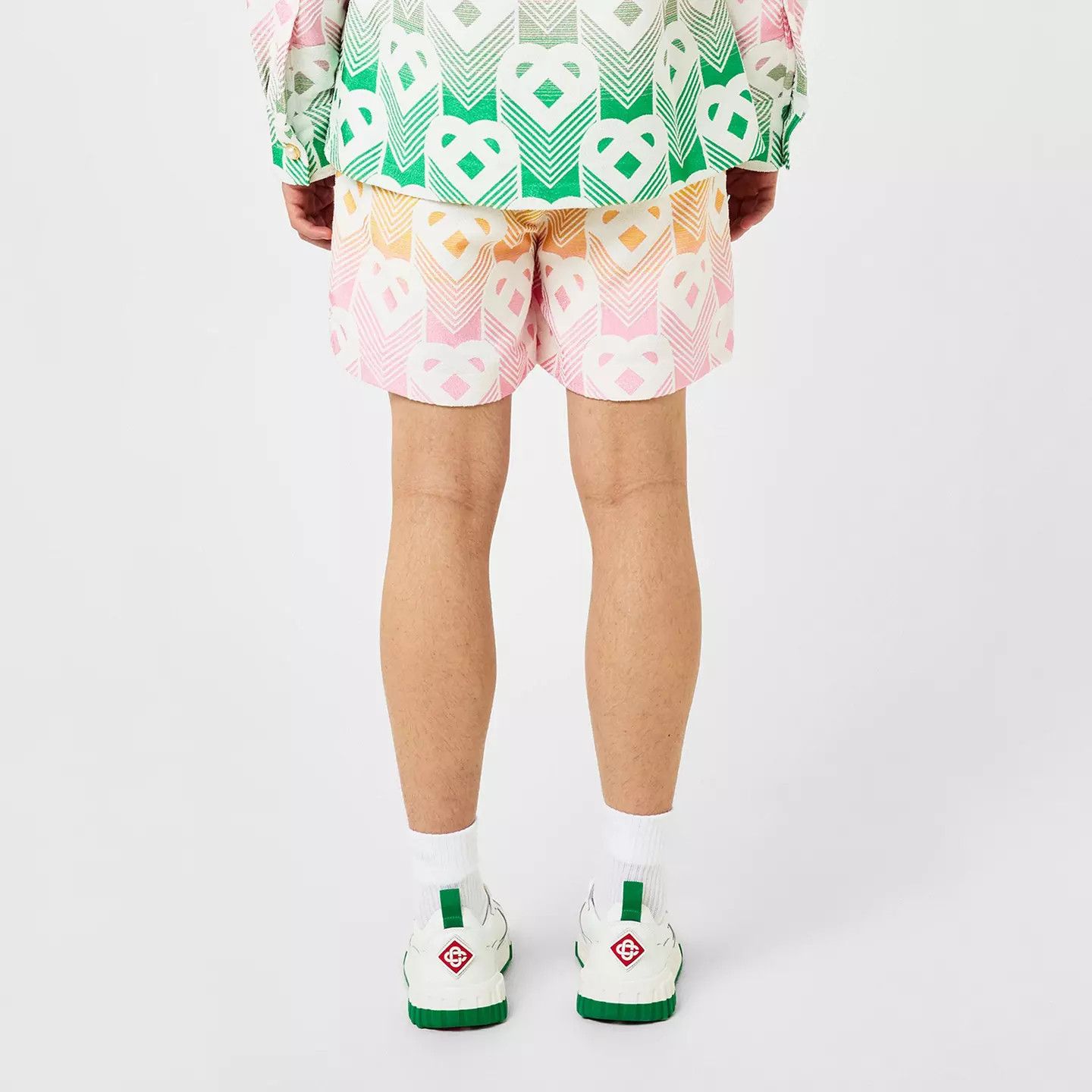 Casablanca o1g2r1mq0426 Monogram Towel Shorts in Multicolor Size US 32 / EU 48 - 4 Thumbnail