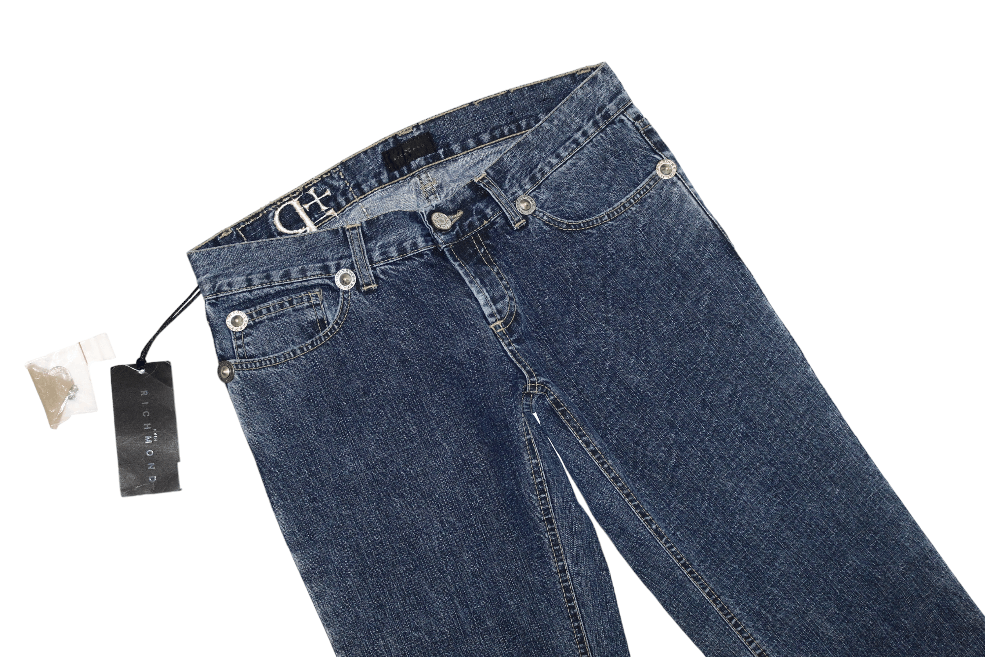 John Richmond Richmond Denim Low Rise Skinny Stonewash Jeans Size US 32 / EU 48 - 3 Thumbnail