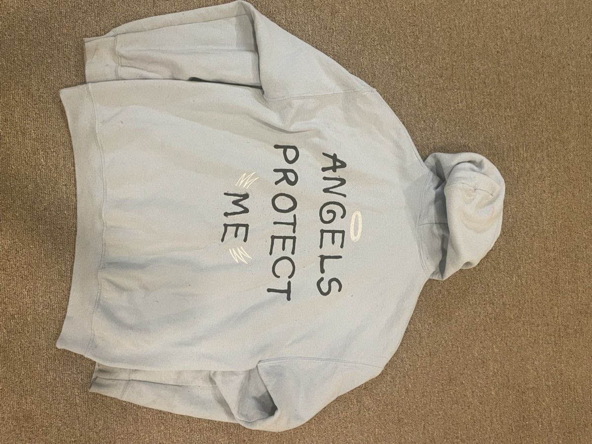 Lil Peep Lil peep x Sus boy Angels Protect Me baby blue hoodie Size M / US 6-8 / IT 42-44 - 2 Thumbnail