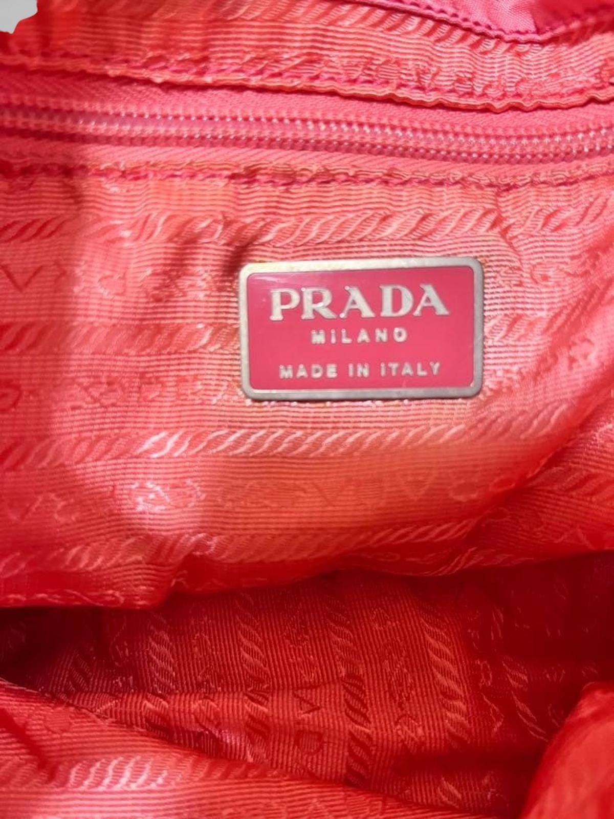 Prada Prada - Pink Nylon Backpack Buckle Detail Size ONE SIZE - 7 Thumbnail