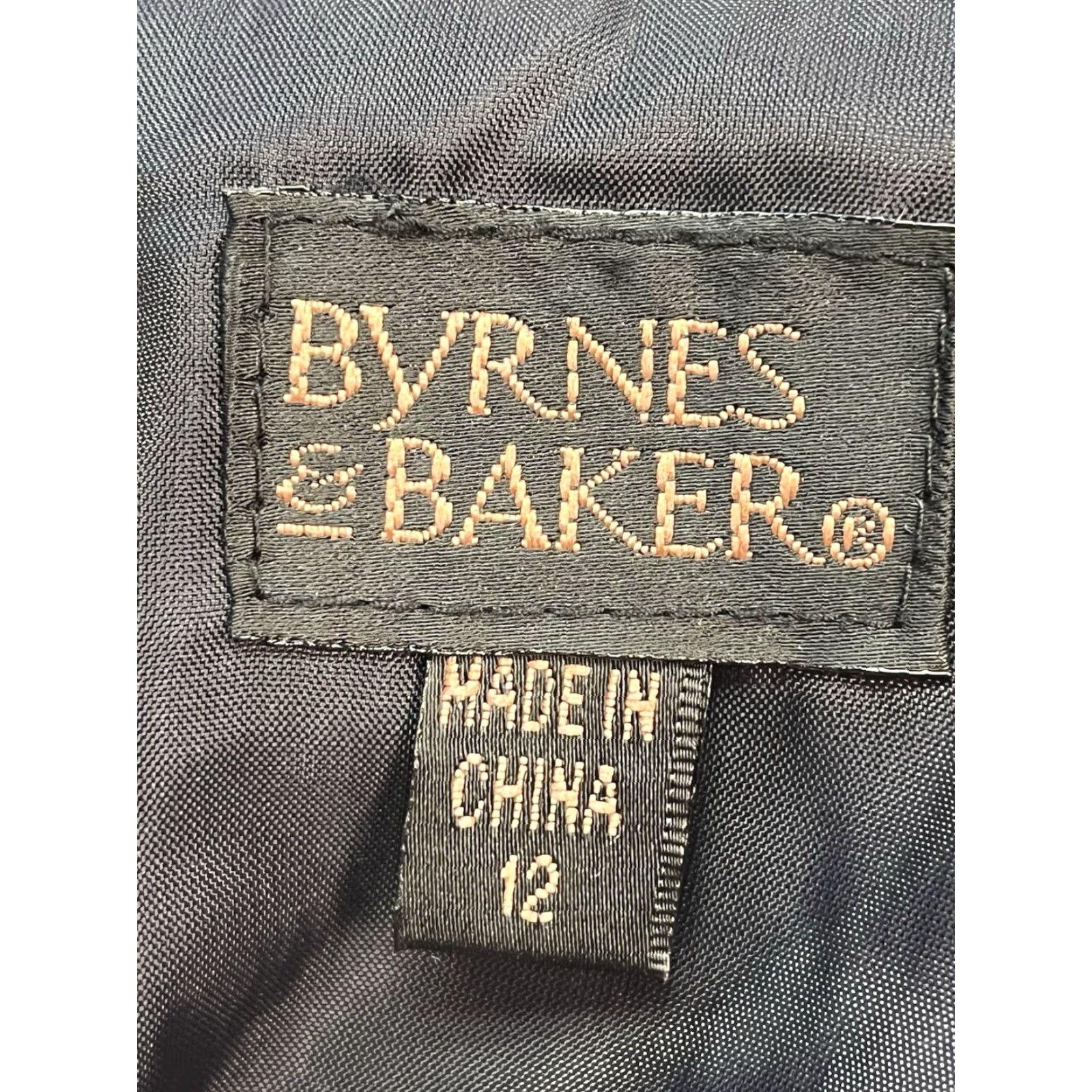 Vintage VINTAGE Byrnes & Baker Black Leather Skirt Women’s Size 12 Skirt Pencil 80s 90s Biker Lined Zipper Womens Size 34" / US 12 / IT 48 - 7 Thumbnail