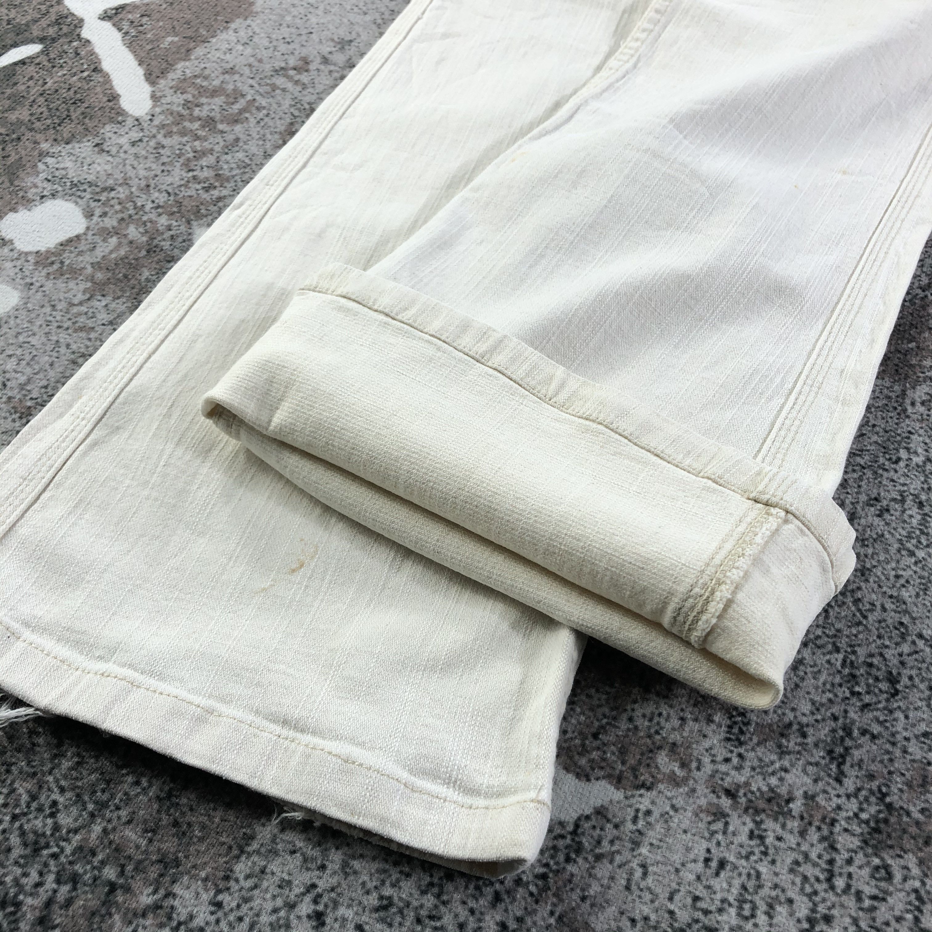 Japanese Brand Japanese Brand Browdwin White Jeans Flare Denim KJ1625 Size 27" / US 4 / IT 40 - 6 Thumbnail
