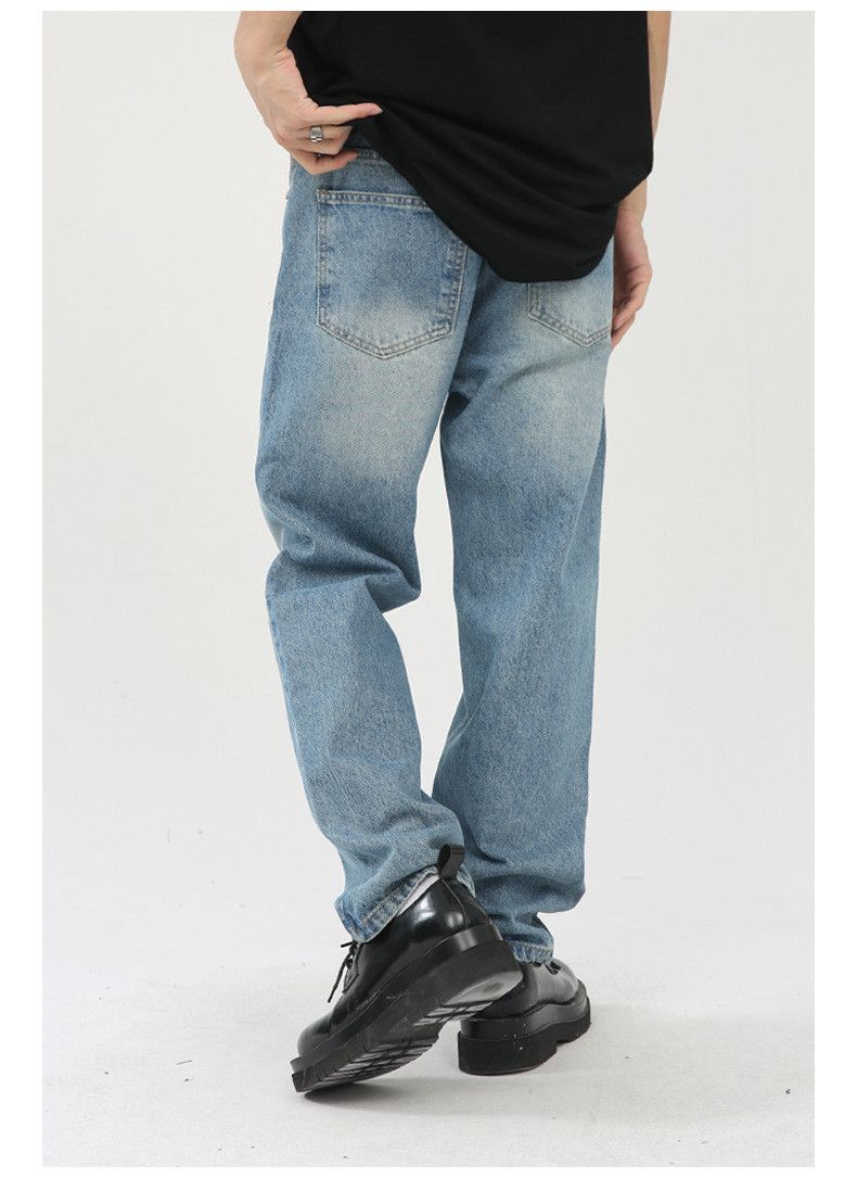 Japanese Brand × Jean Japanese retro straight casual distressed jeans Size US 32 / EU 48 - 6 Thumbnail