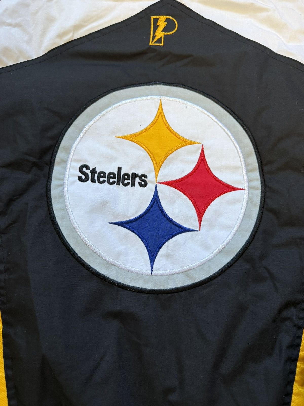 Pro Player NFL Pittsburgh Steelers Script Puffer Hooded Jacket VTG 90 Size US XL / EU 56 / 4 - 3 Thumbnail