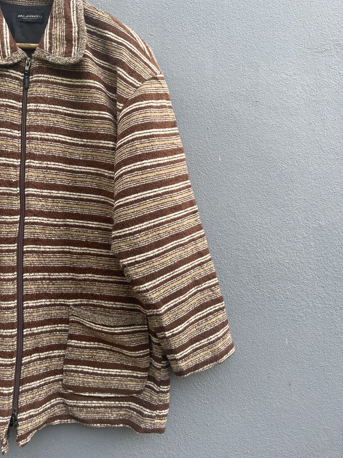 Junko Shimada Vintage Mr. Junko by Junko Koshino Striped Jacket Size US L / EU 52-54 / 3 - 10 Thumbnail