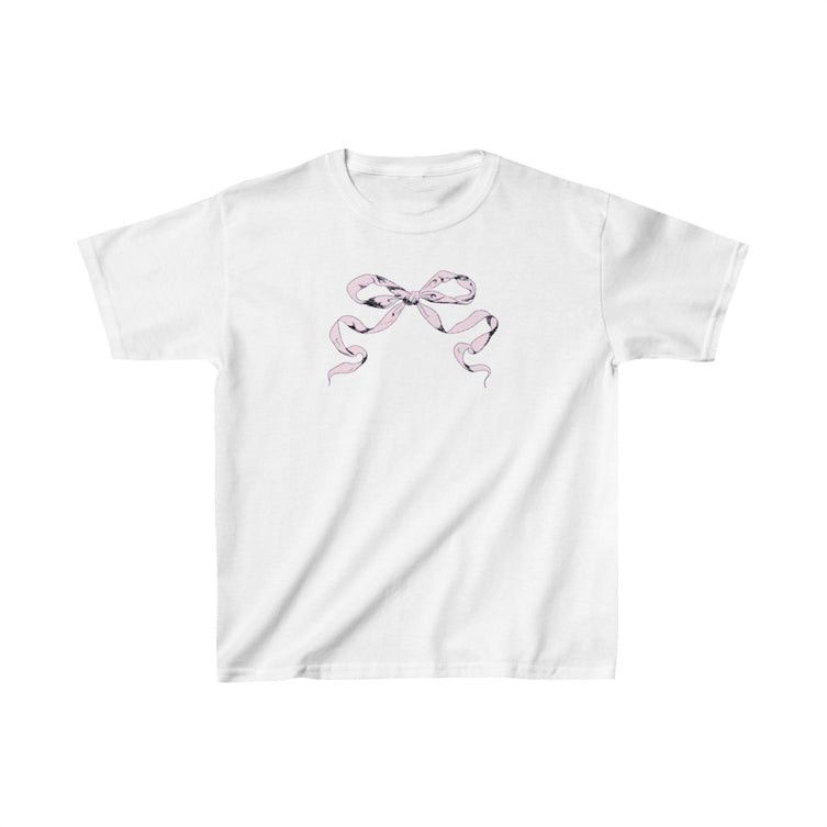 Other Vintage Bow Baby Tee – Retro Coquette Style T-Shirt Size S / US 4 / IT 40 - 1 Thumbnail