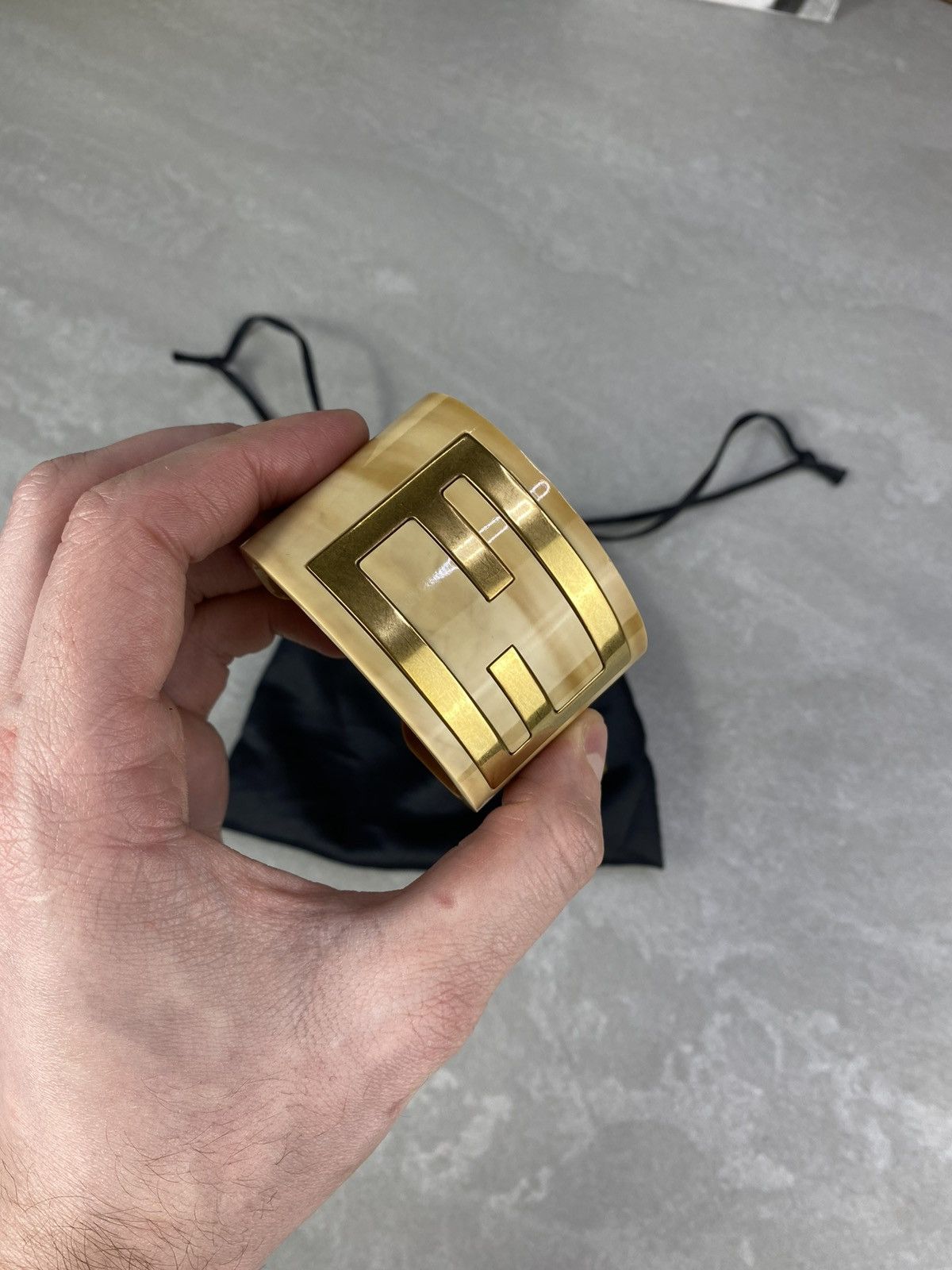 Fendi Fendi 2009 BRACCIALE FOREVER PLEXI WOOD/COFFEE CUFF BRACELET Size ONE SIZE - 11 Thumbnail