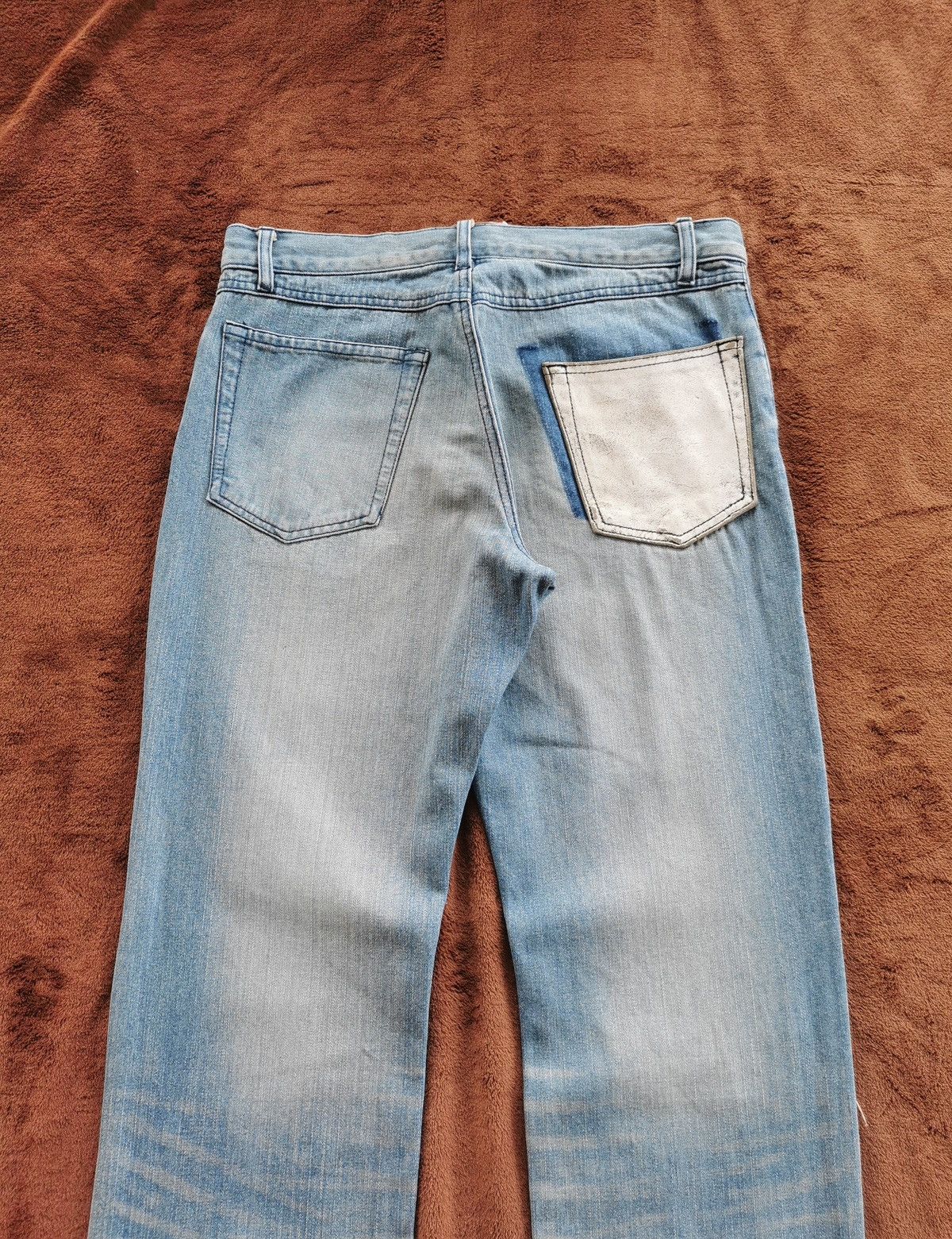 Japanese Brand Cowhide Leather Comme Ca Du Mode Japan Denim Jeans Size US 32 / EU 48 - 7 Thumbnail