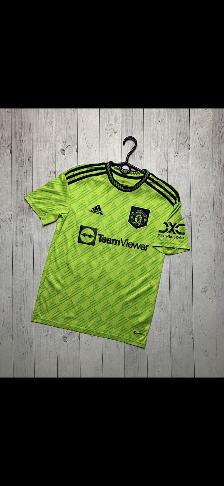 Adidas × Vintage Vintage adidas Manchester United soccer jersey green Sancho Size US XS / EU 42 / 0 - 2 Thumbnail