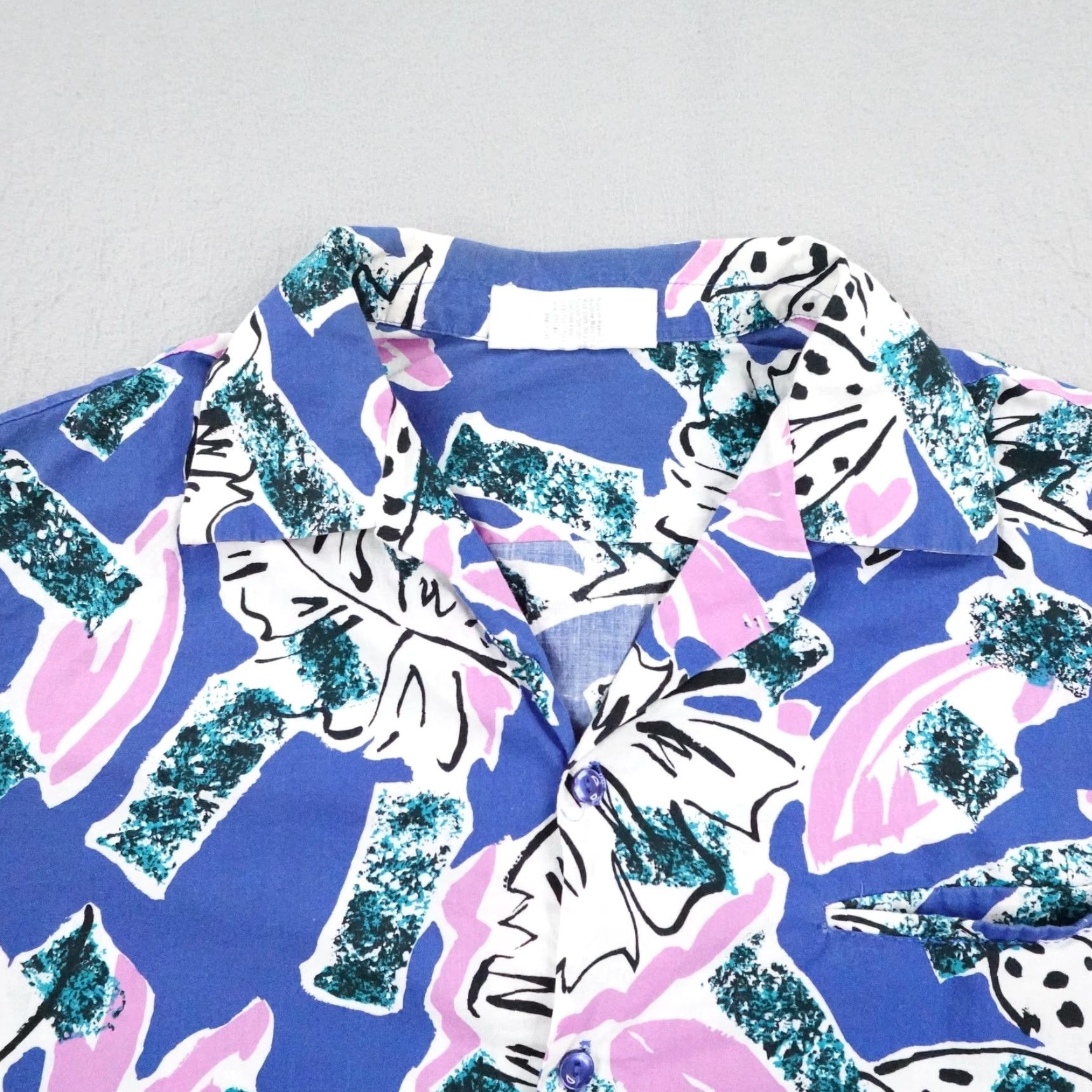 Hilo Hattie VINTAGE Hilo Hattie Shirt Mens XL Blue Floral Hawaiian Aloha Camp Button Up Size US XL / EU 56 / 4 - 2 Thumbnail