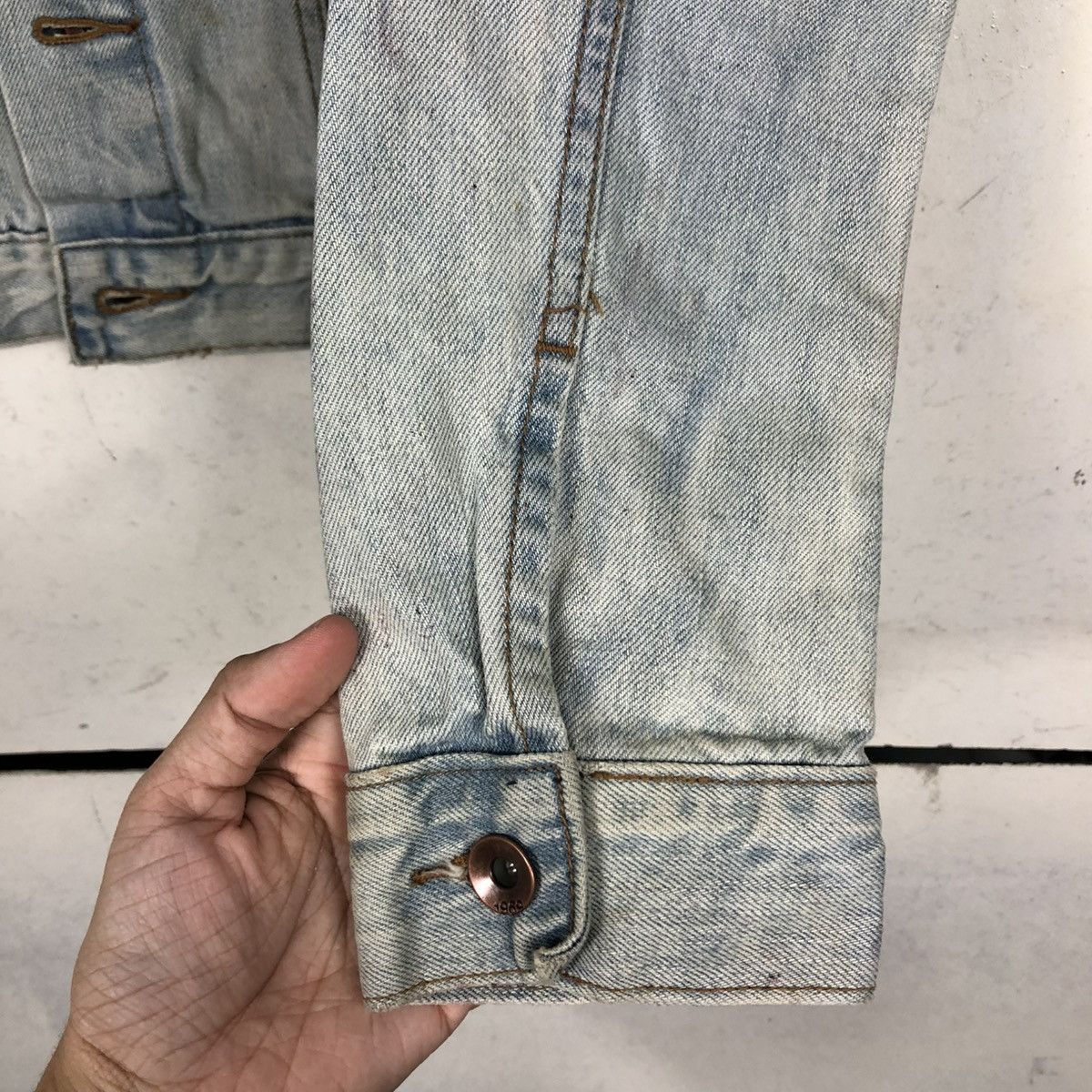 Japanese Brand 🔥VINTAGE CROPPED TRUCKER DENIM JACKET GAP Size US XS / EU 42 / 0 - 17 Thumbnail