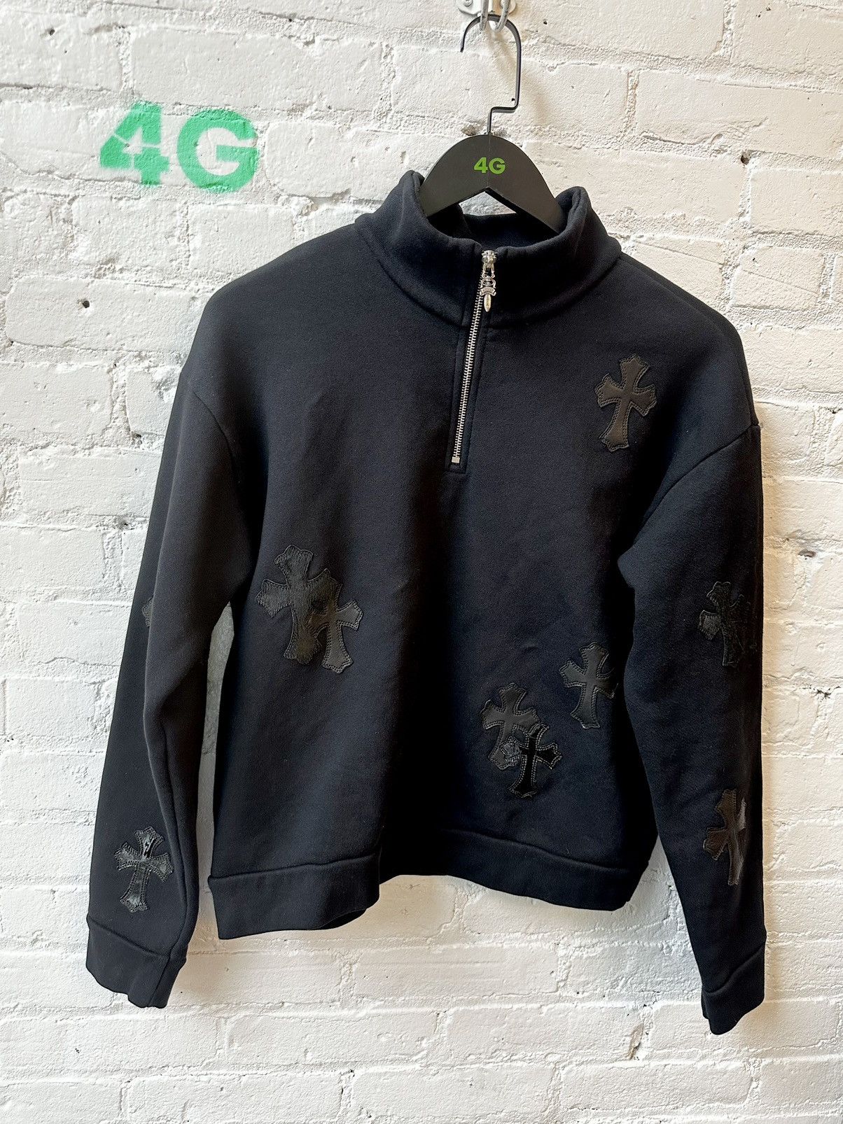Chrome Hearts CHROME HEARTS CROSS PATCH SWEATER ZIP UP JACKET S / M Size US XS / EU 42 / 0 - 1 Thumbnail
