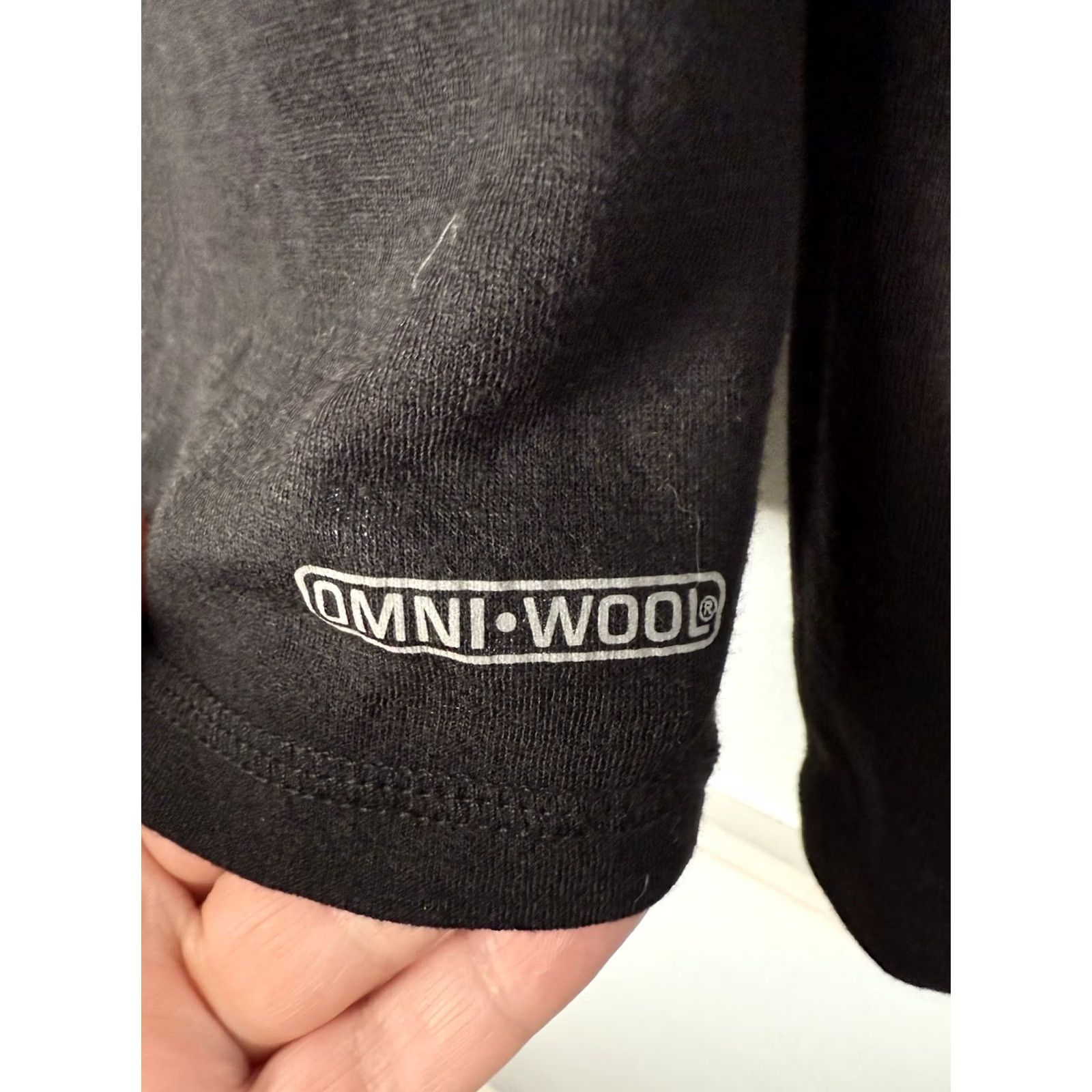 Vintage Omni-Wool 1/4 Zip Pullover Mens M Black Base Layer Wool Blend Shirt Size US M / EU 48-50 / 2 - 3 Thumbnail