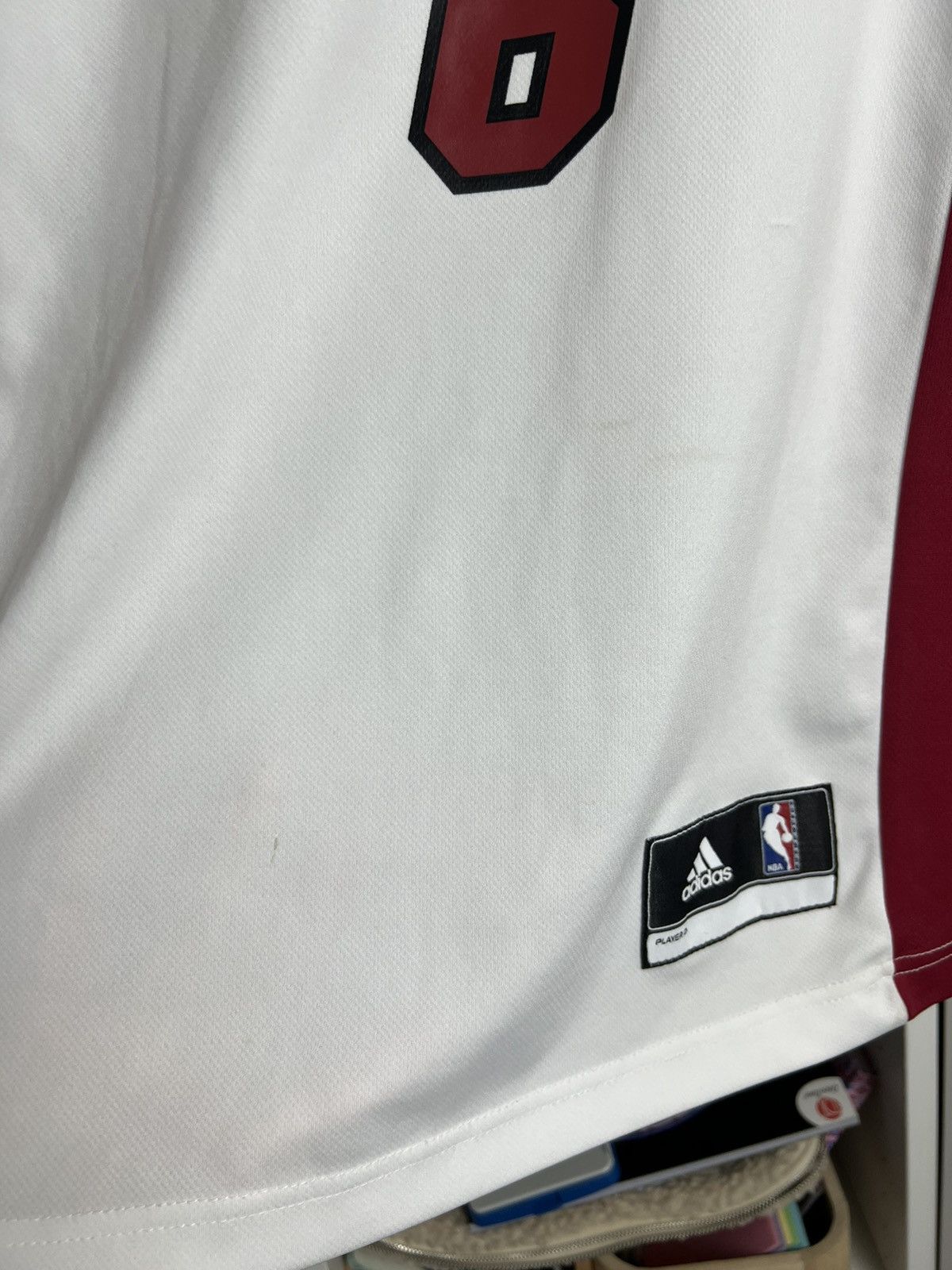 Adidas × NBA × Vintage Vintage Adidas Miami Heat NBA James 6 basketball jersey M Size US M / EU 48-50 / 2 - 9 Thumbnail