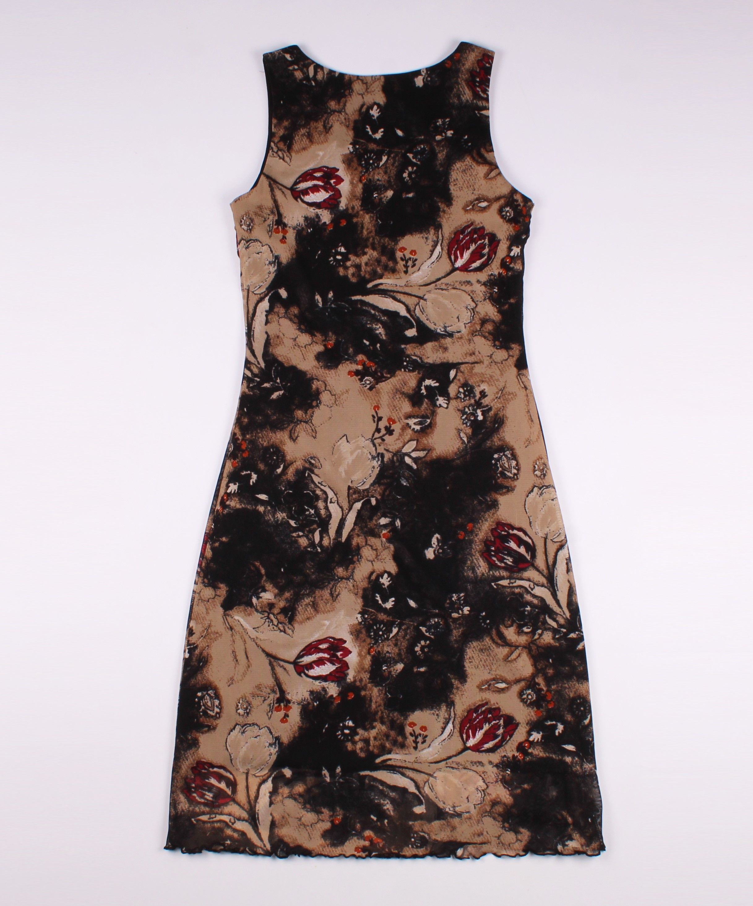 Vintage Vintage Street One Y2K Floral Mesh Bodycon Dress Size M / US 6-8 / IT 42-44 - 9 Thumbnail