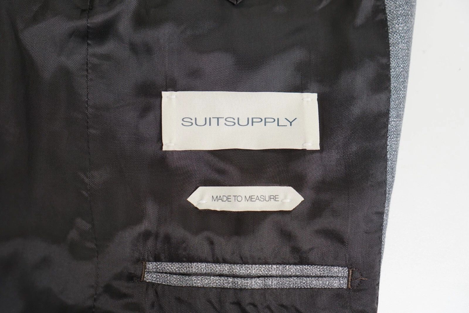Suitsupply Men Suitsupply Blazer Lazio Bamboo Grey Huddersfield US38S Size 38S - 5 Thumbnail