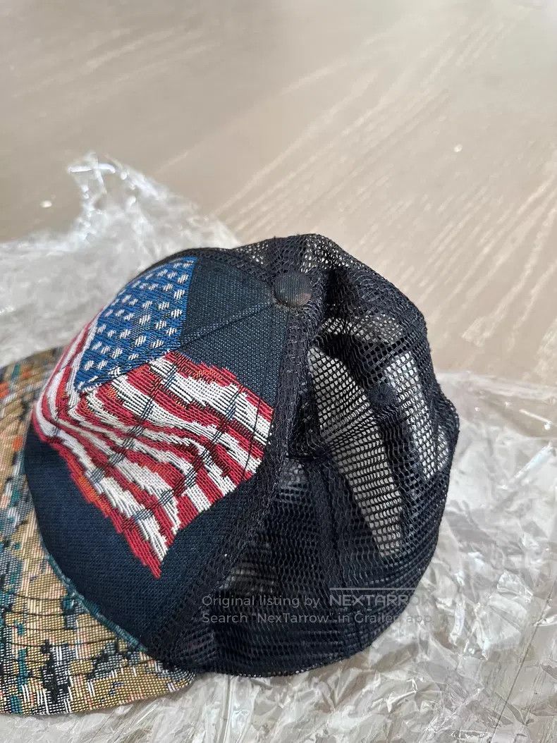 Saint Laurent Paris Saint Laurent Paris Eagle flag baseball cap i Size ONE SIZE - 2 Thumbnail