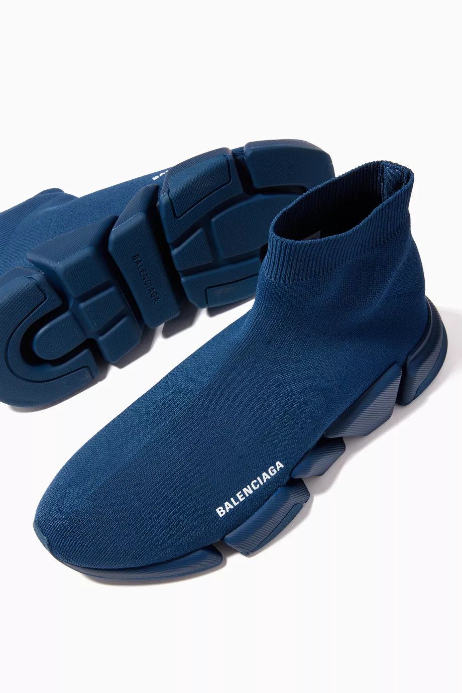 Balenciaga o1mt1gz0325 Speed 2.0 Sneakers in Blue Size US 11 / EU 44 - 5 Thumbnail