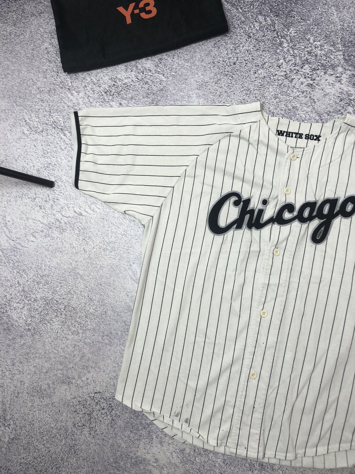 Other Vintage jersey White Box rare made in usa Chicago ykk men’s Size US XL / EU 56 / 4 - 2 Thumbnail