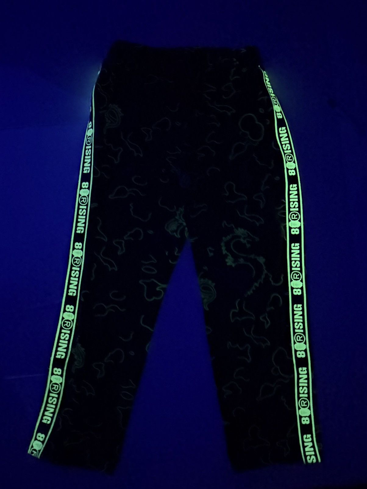 Bape BAPE x 88RISING Glow In The Dark Camo Track Pants Mens Size US 30 / EU 46 - 2 Thumbnail