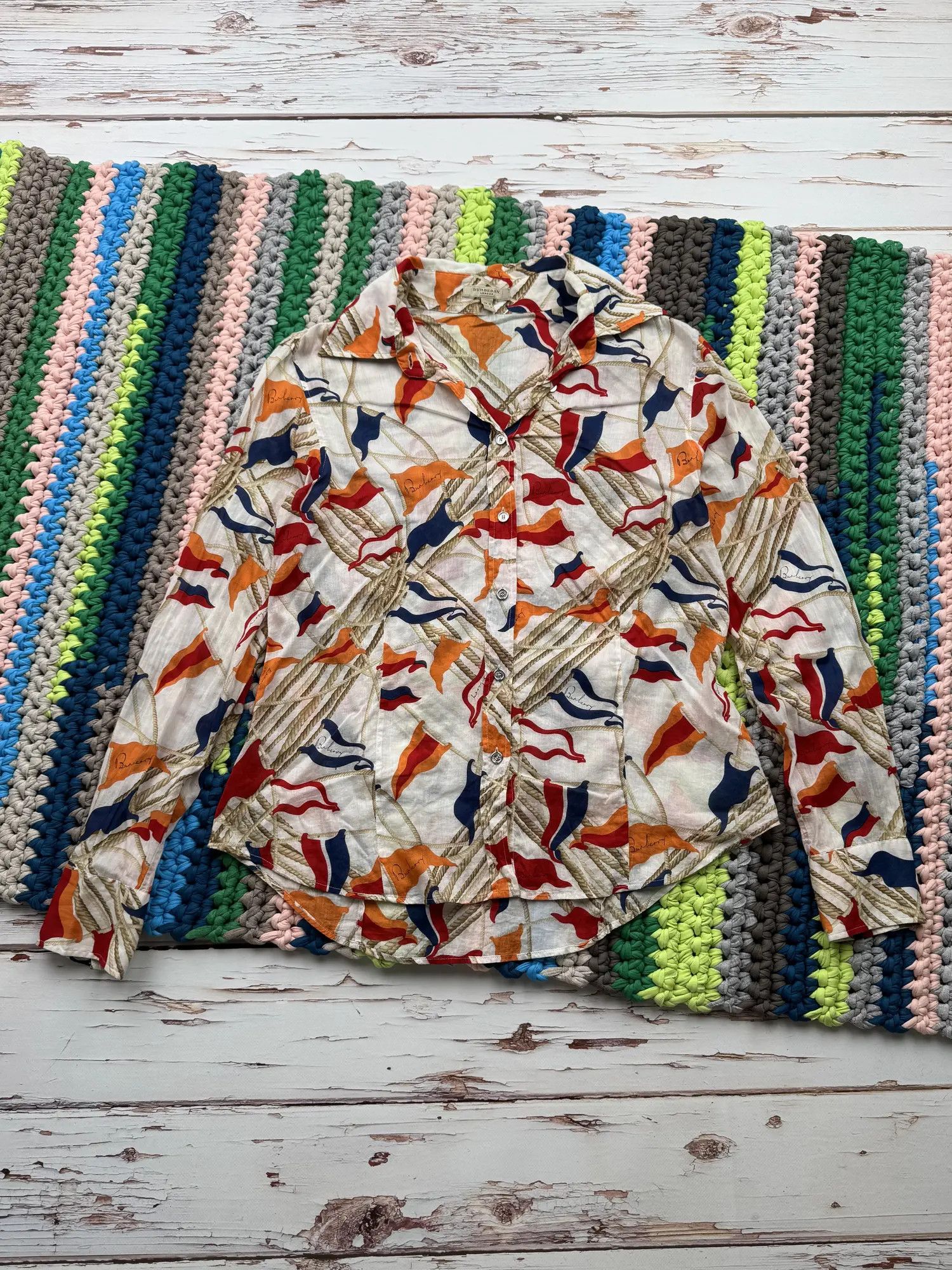 Burberry Burberry Vintage Button Up (D10)(V286) Size M / US 6-8 / IT 42-44 - 1 Thumbnail