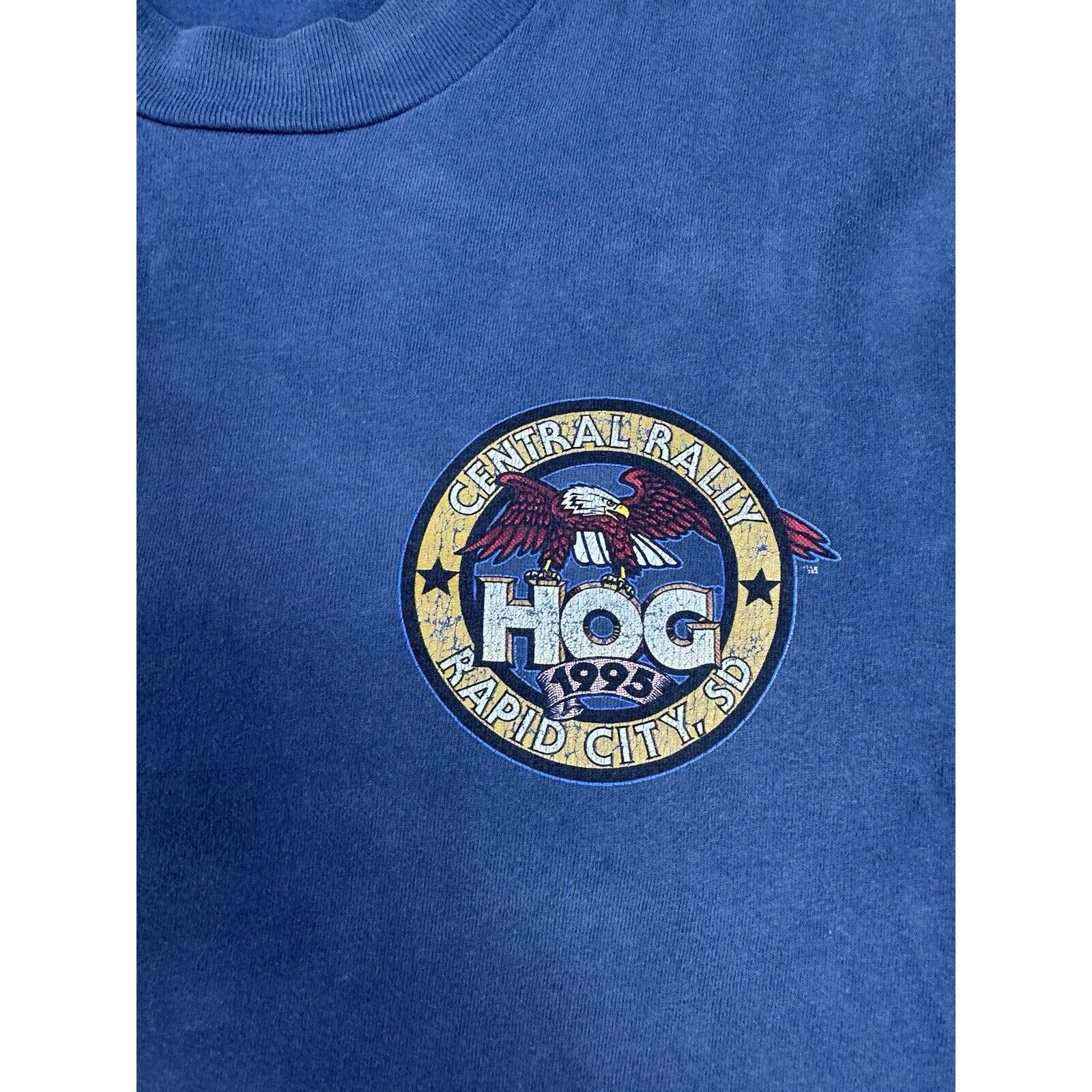 Harley Davidson × Vintage Vintage 1995 Harley Davidson Rapid City Shirt Size US XL / EU 56 / 4 - 3 Thumbnail